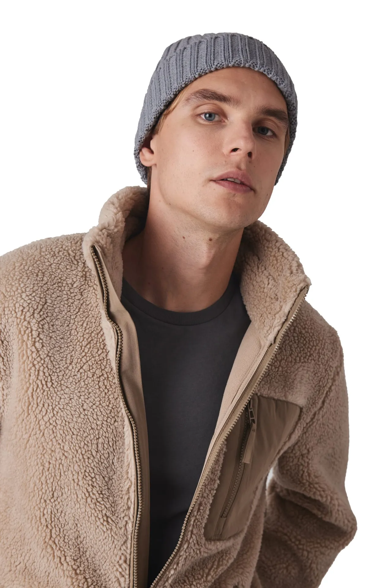 Mütze mit Doppelripp und Umschlag