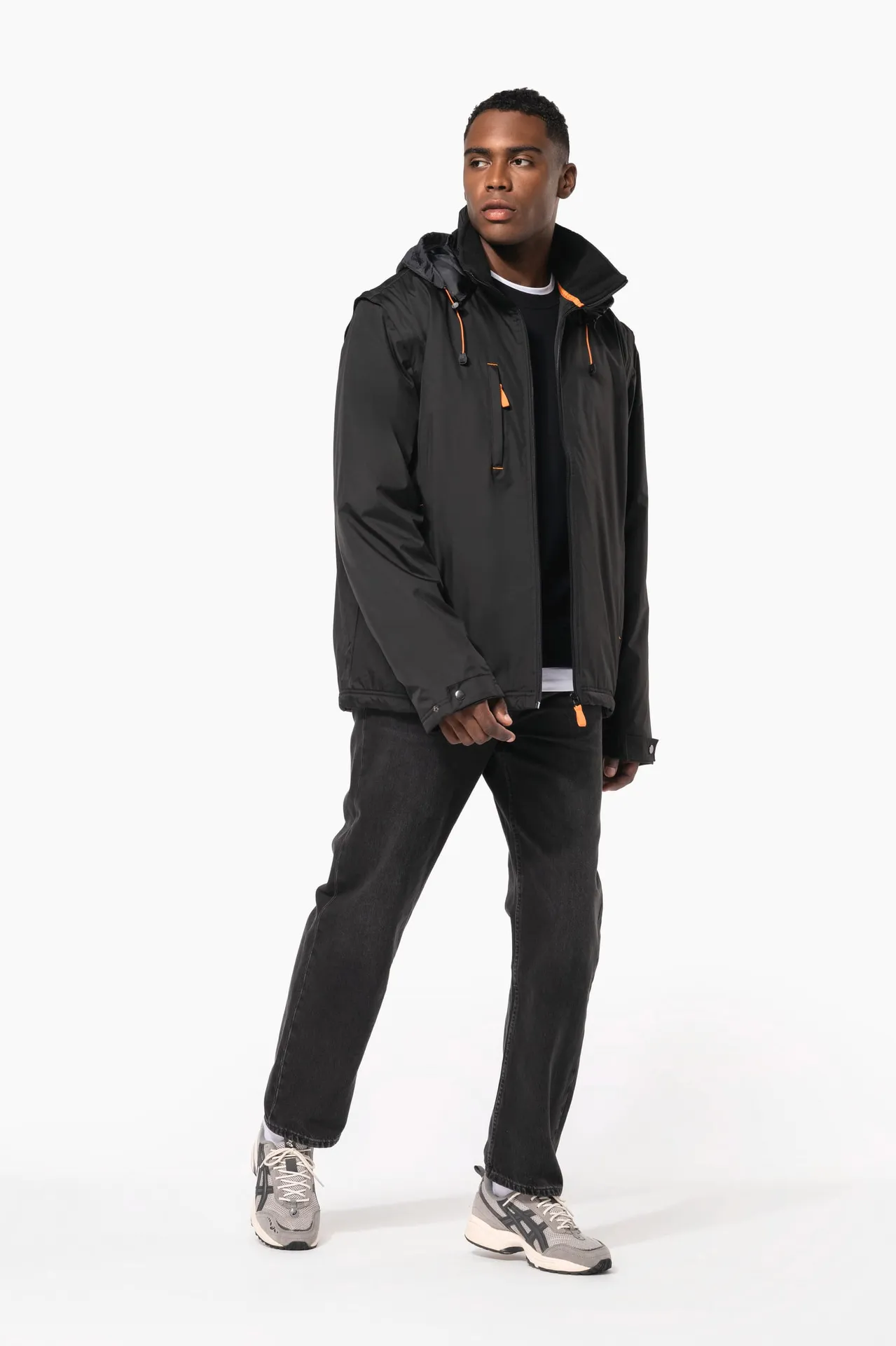 Jacke mit abnehmbaren Ärmeln Mann