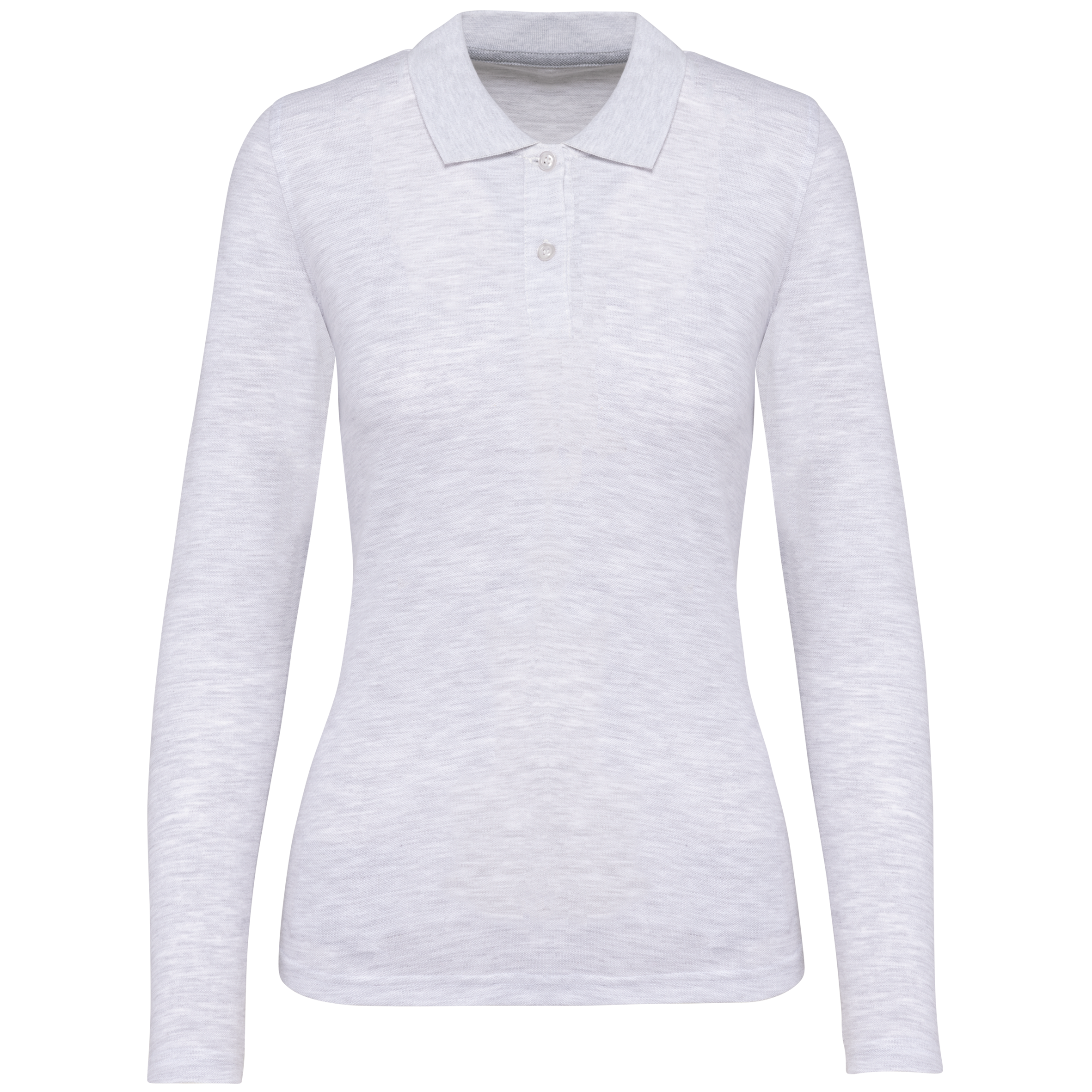 Damen Piqué Poloshirt Langarm