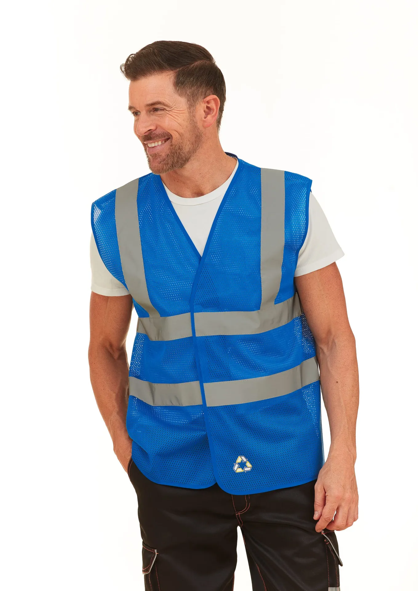 Hi-Vis recycled Open Mesh Waistcoat