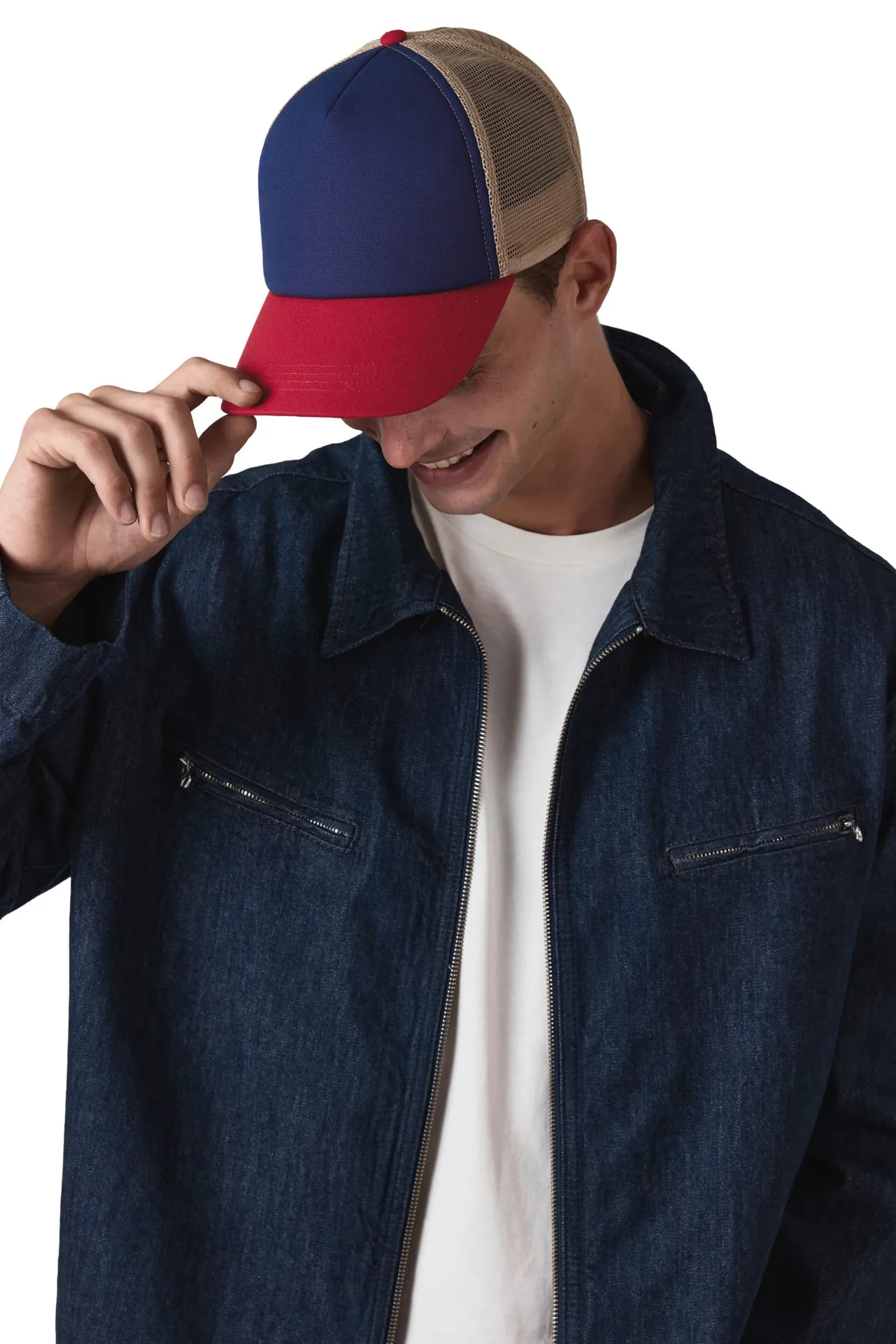 5 Panel-Trucker-Kappe aus Canvas-Baumwolle - K-up Gold Label