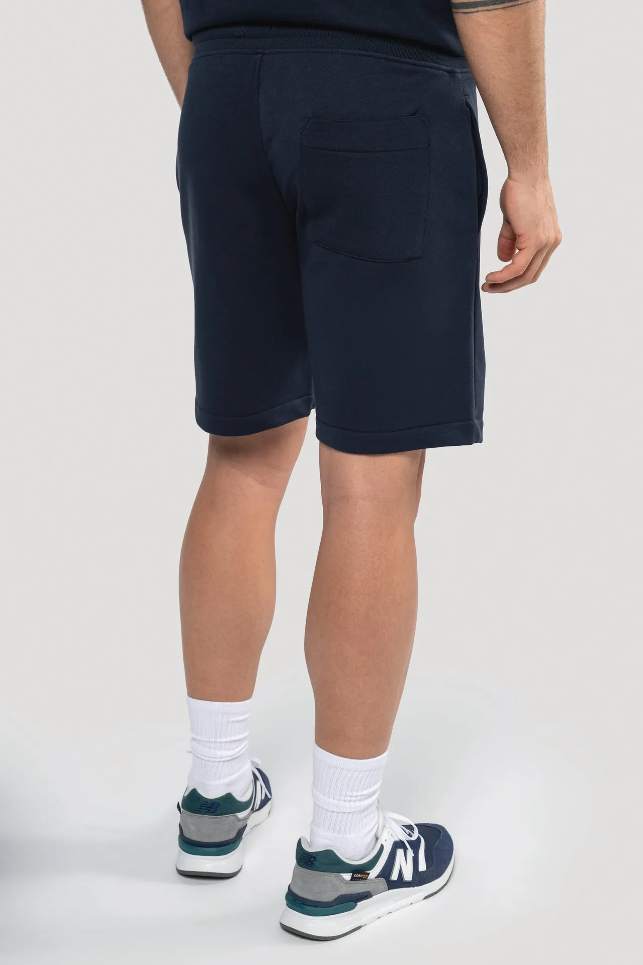 Umweltfreundliche Bermuda-Shorts für Herren aus ungebürstetem Molton