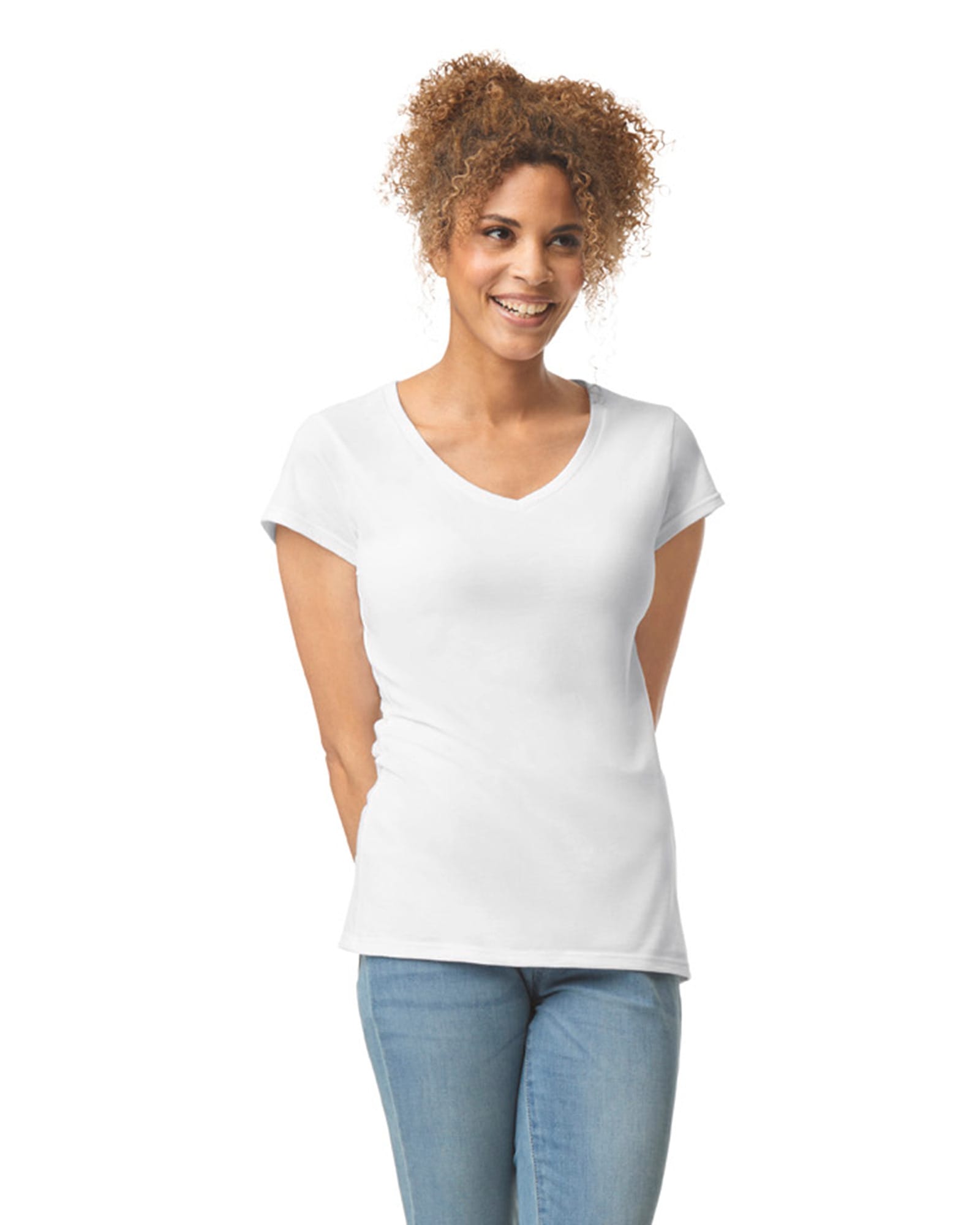 Softstyle Fitted Ladies' V-Neck T-Shirt