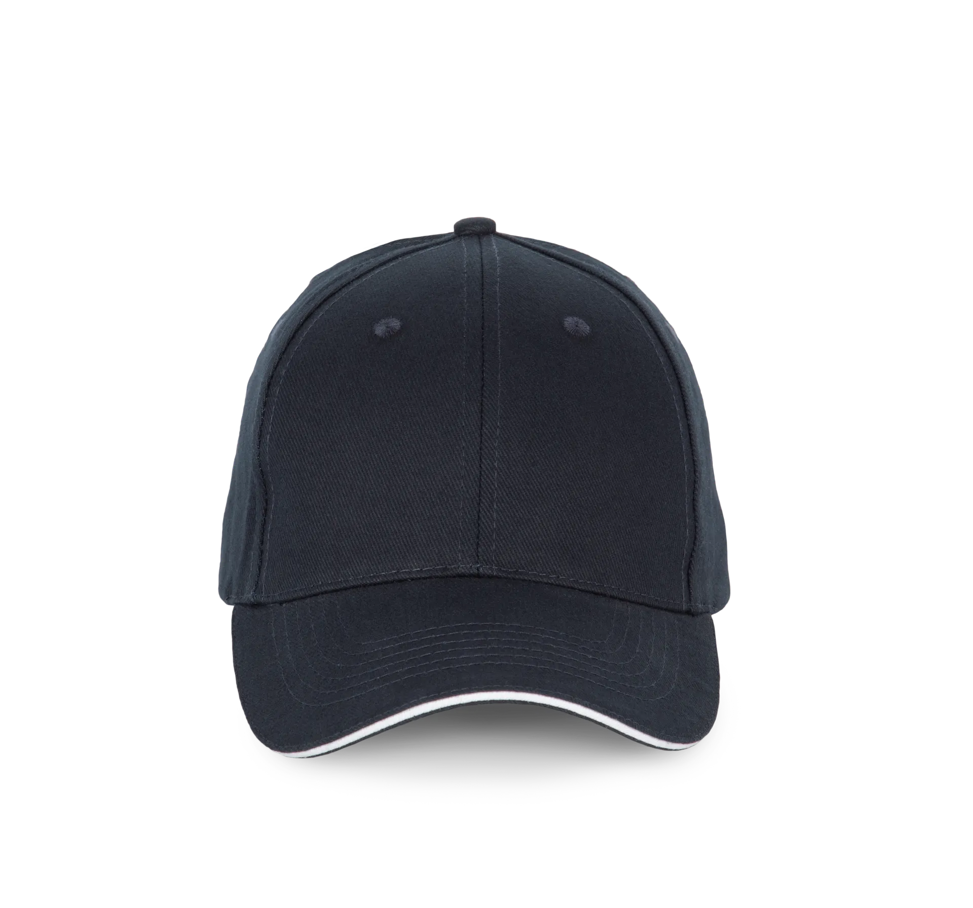 6-Panel-Kappe mit Kontrast-Sandwichschirm