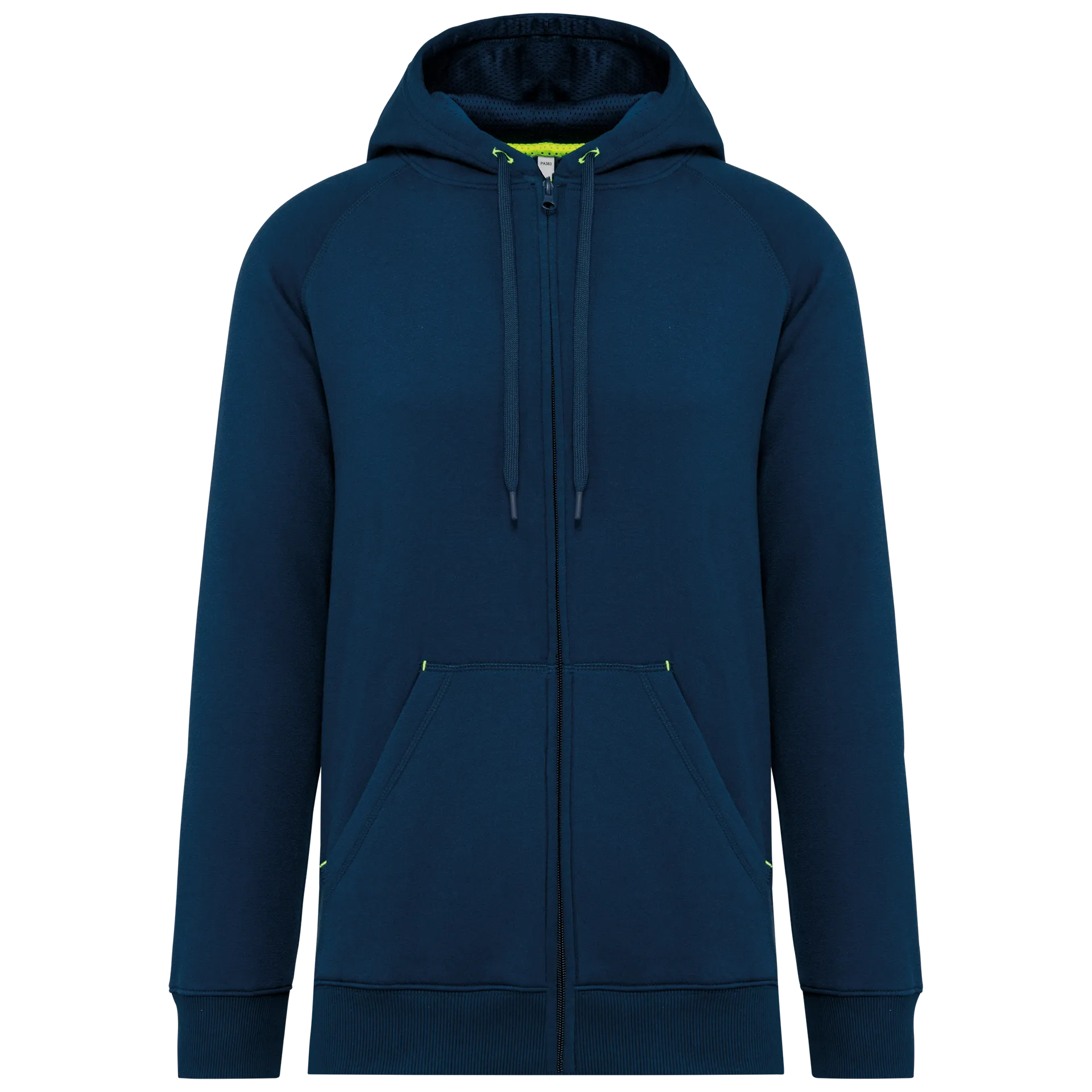 Unisex-kapuzenjacke mit zipper
