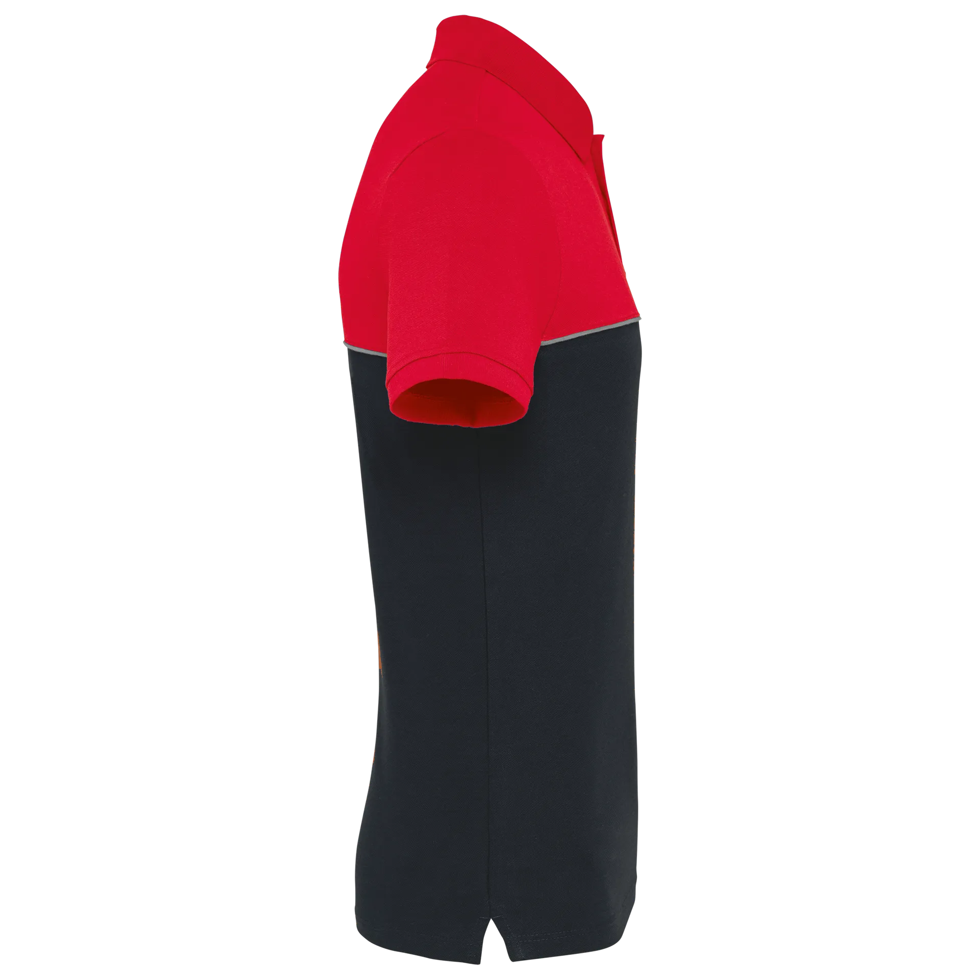 Zweifarbiges Kurzarm-Unisex-Polohemd