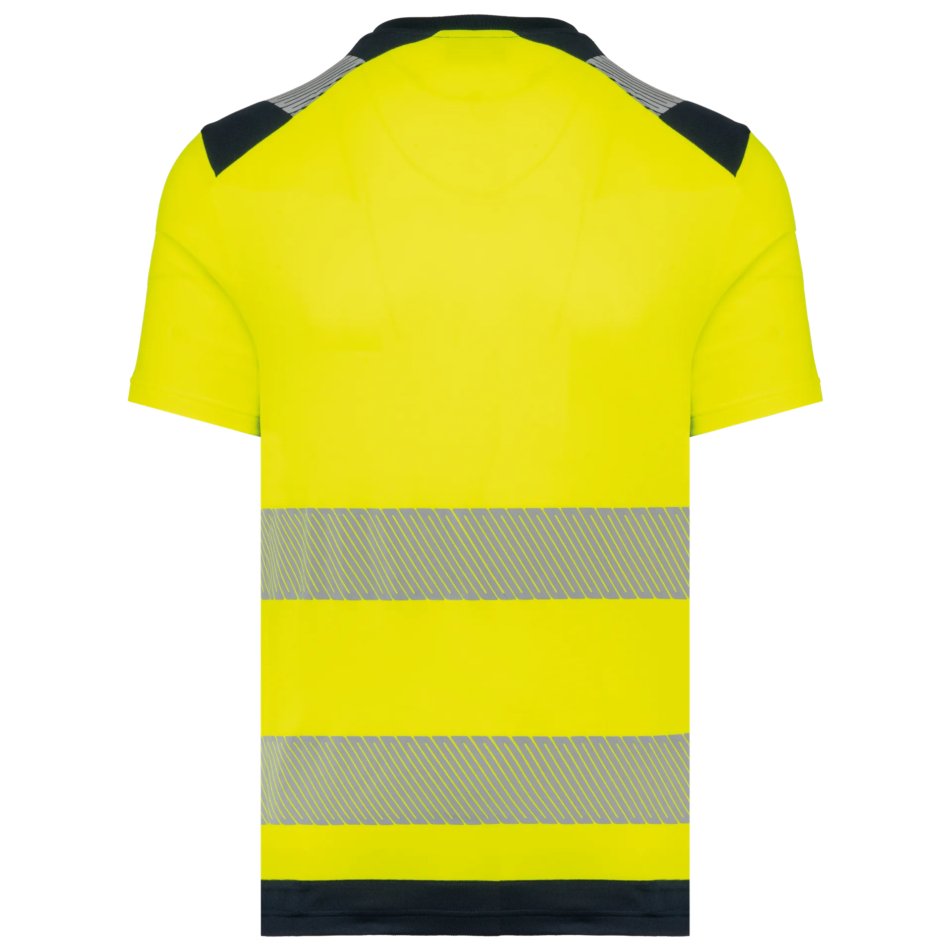 Recyceltes Sicherheits-T-Shirt mit Rundhalsausschnitt und kurzen Ärmeln