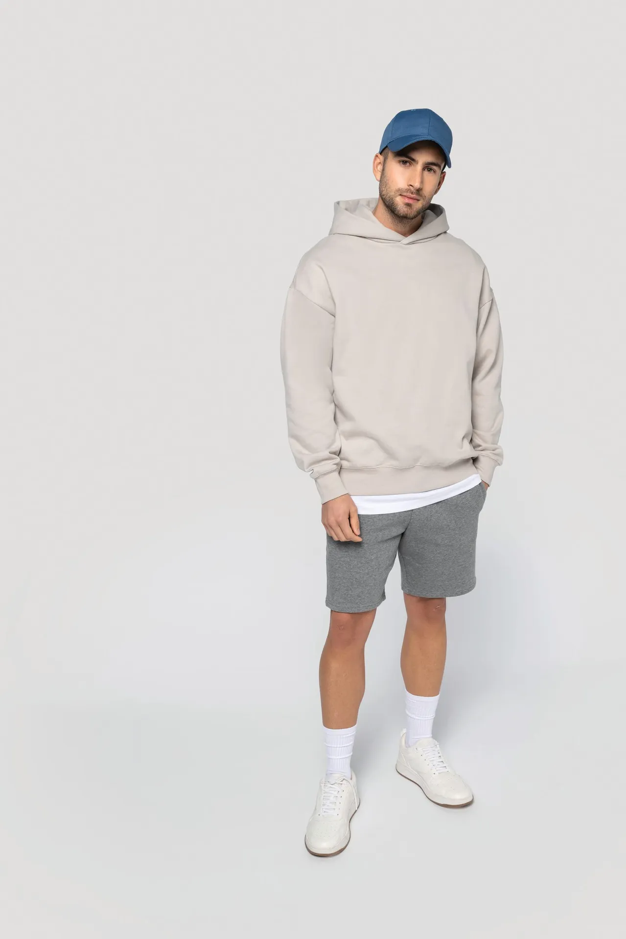 Eco-friendly fleece bermuda shorts