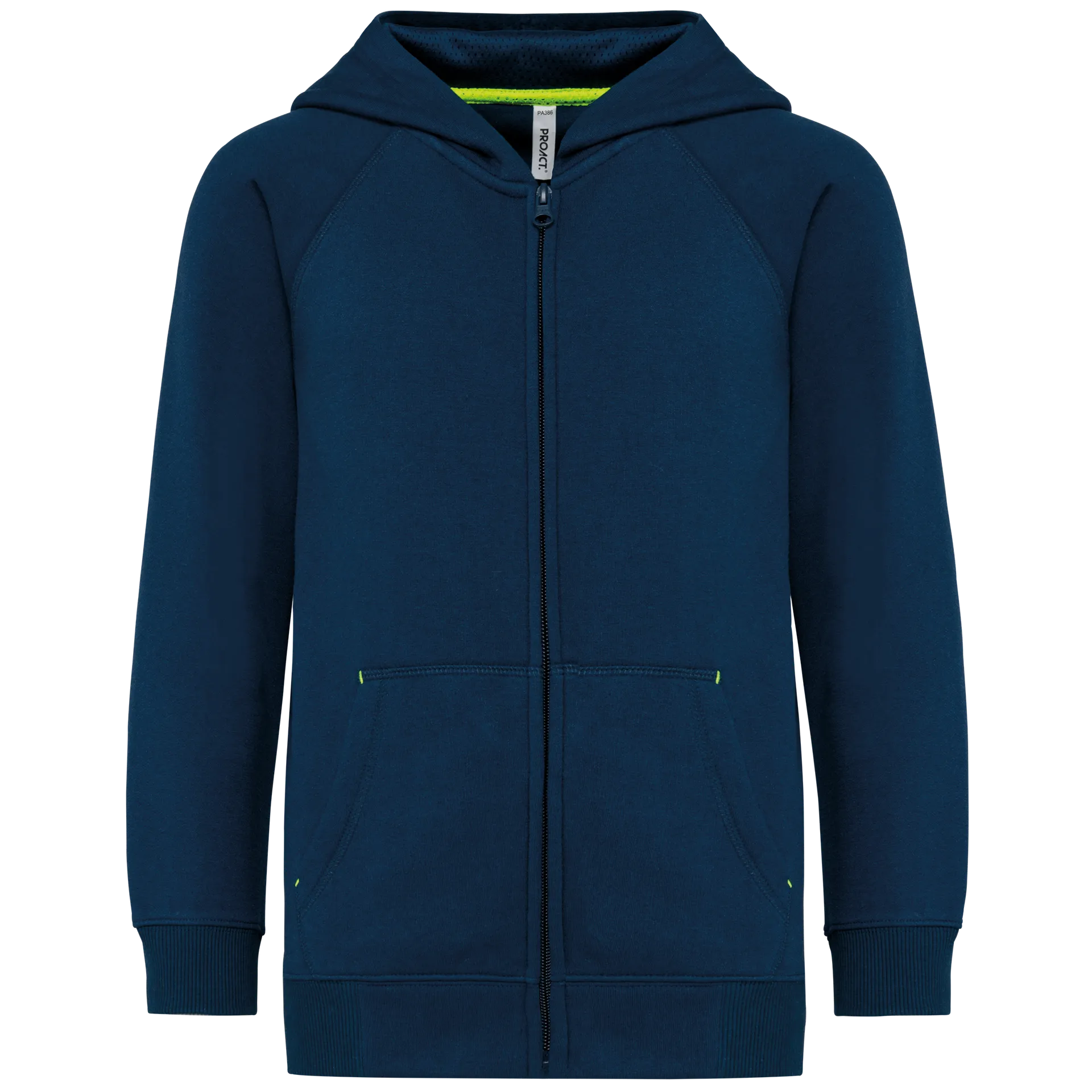 Kinderjacke mit Reißverschluss und Kapuze