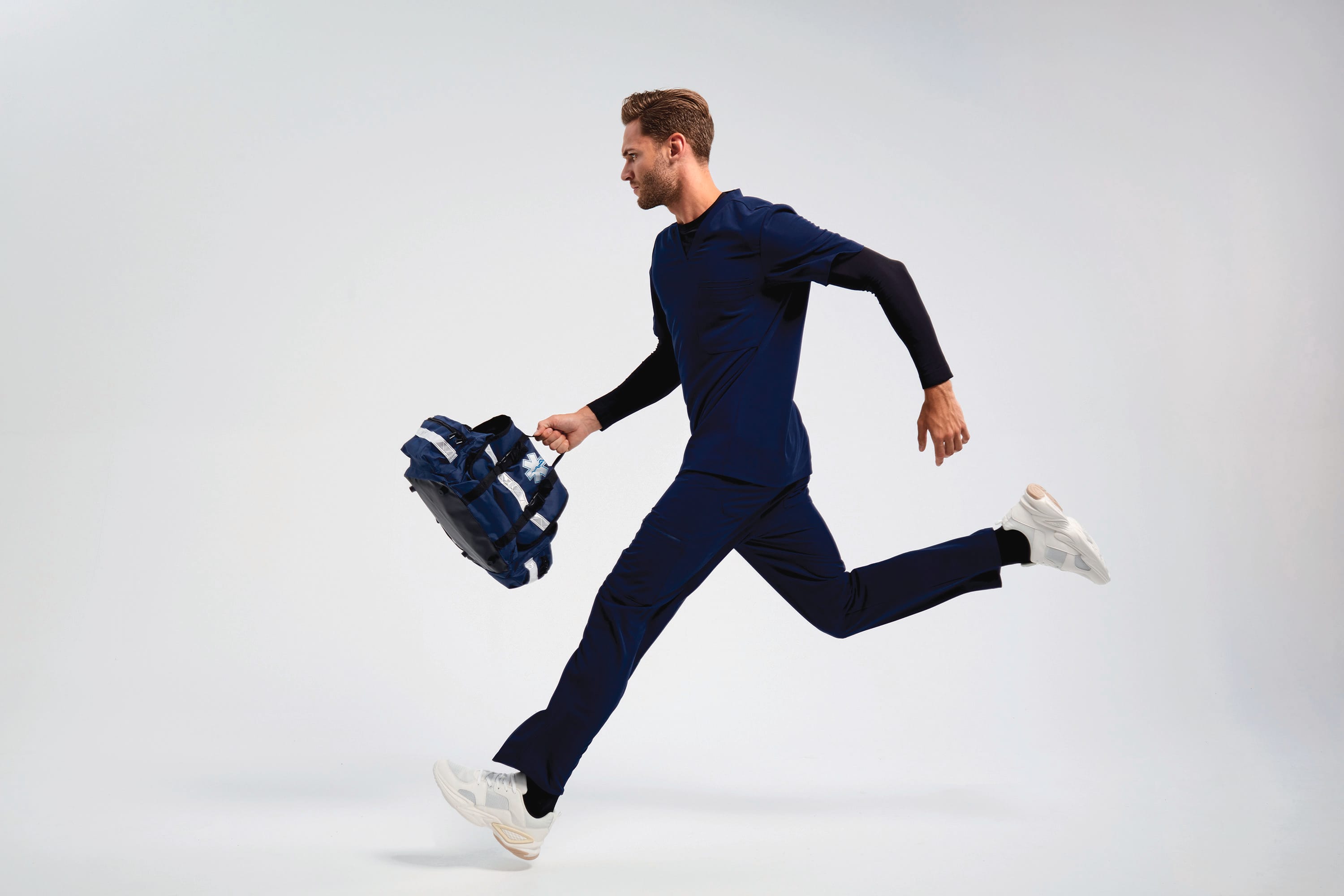 Stretch-Tunika für Herren mit kurzen Ärmeln Stretch-Tunika für Herren mit kurzen Ärmeln