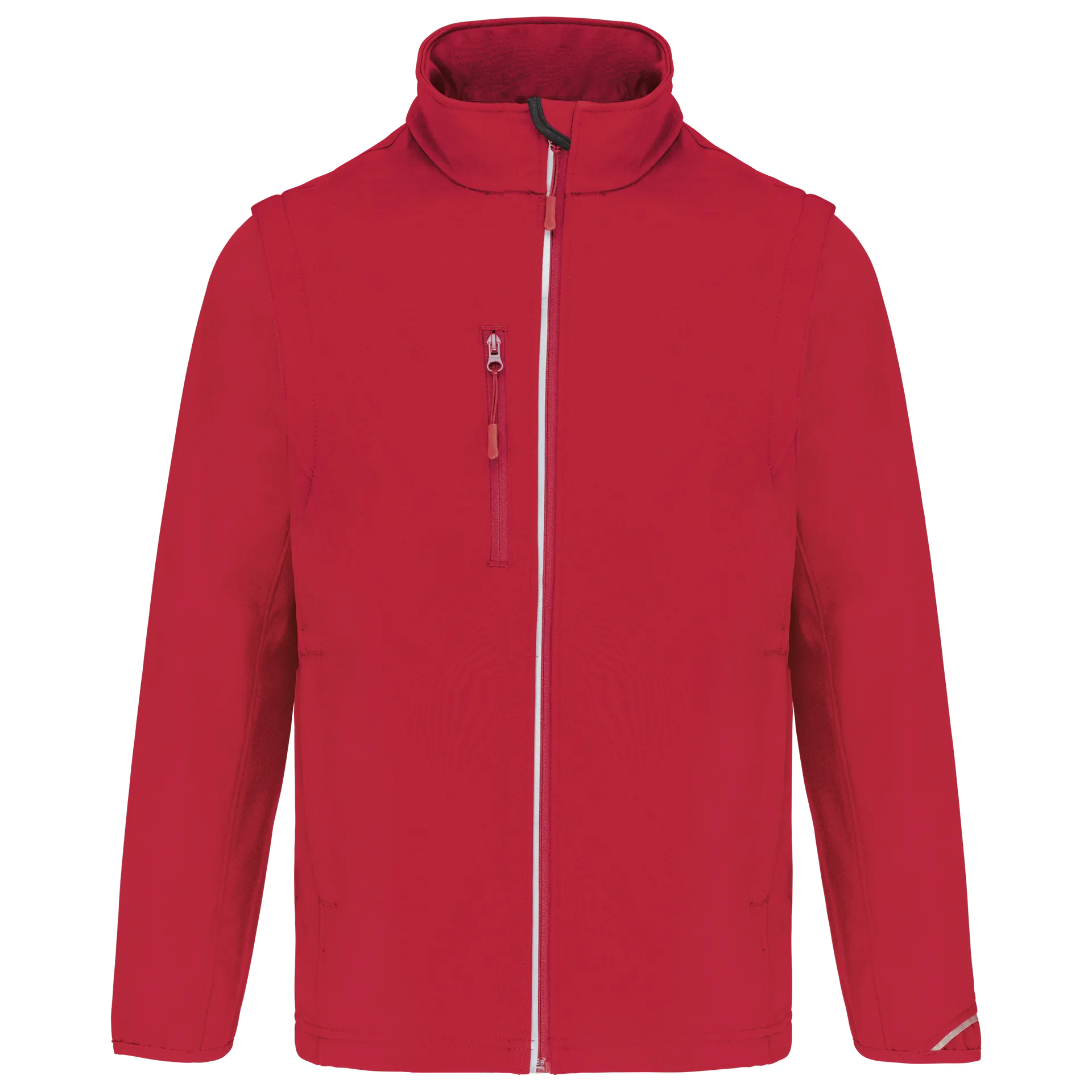 Softshelljacke mit abnehmbaren Ärmeln