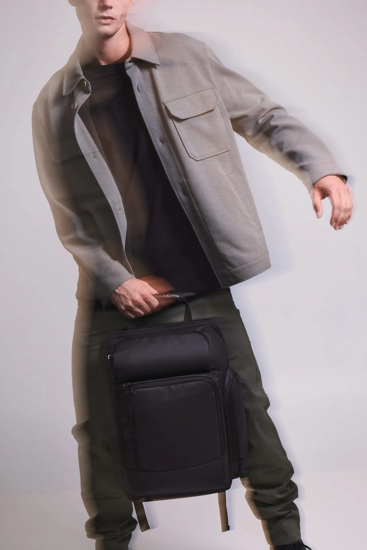 Rucksack mit Trägermaterial für Notebook