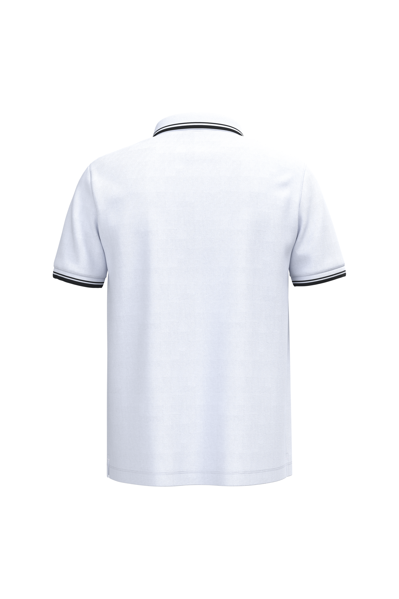 Polohemd für Herren mit kurzen Ärmeln und kontrastfarbenen Paspeln