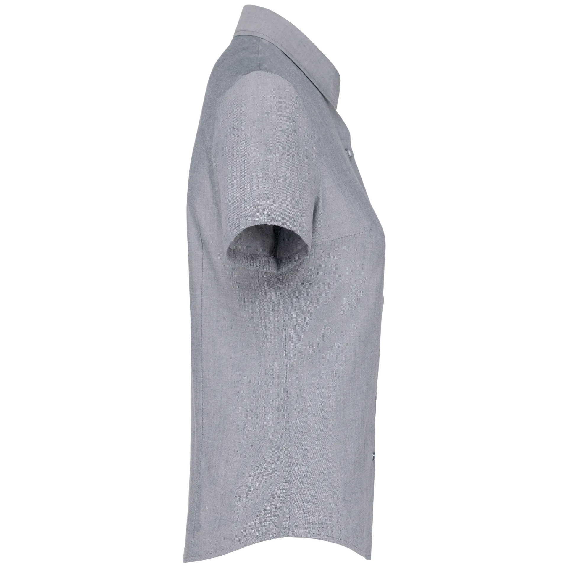 Damen Oxford Kurzarmbluse