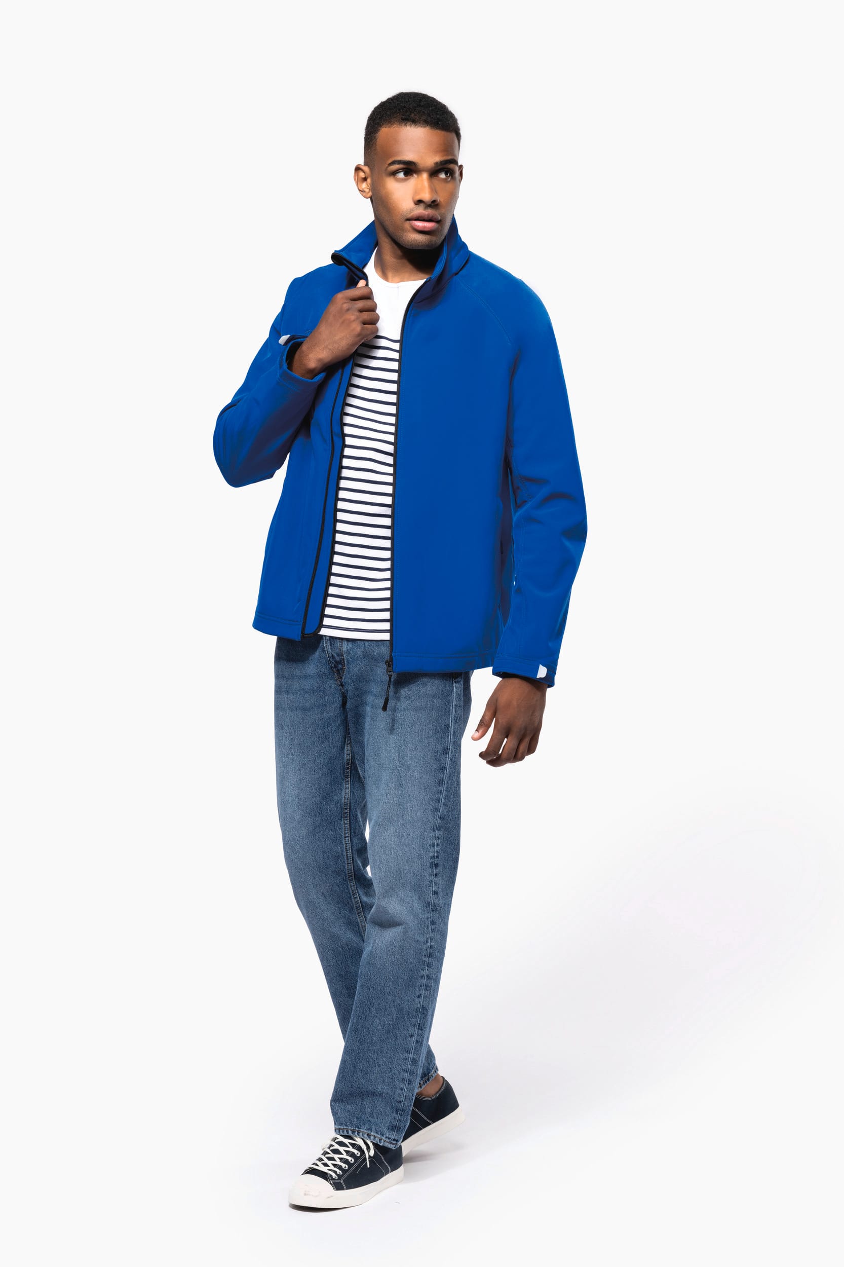 Herren Softshell-Jacke mit Abnehmbare Kapuze