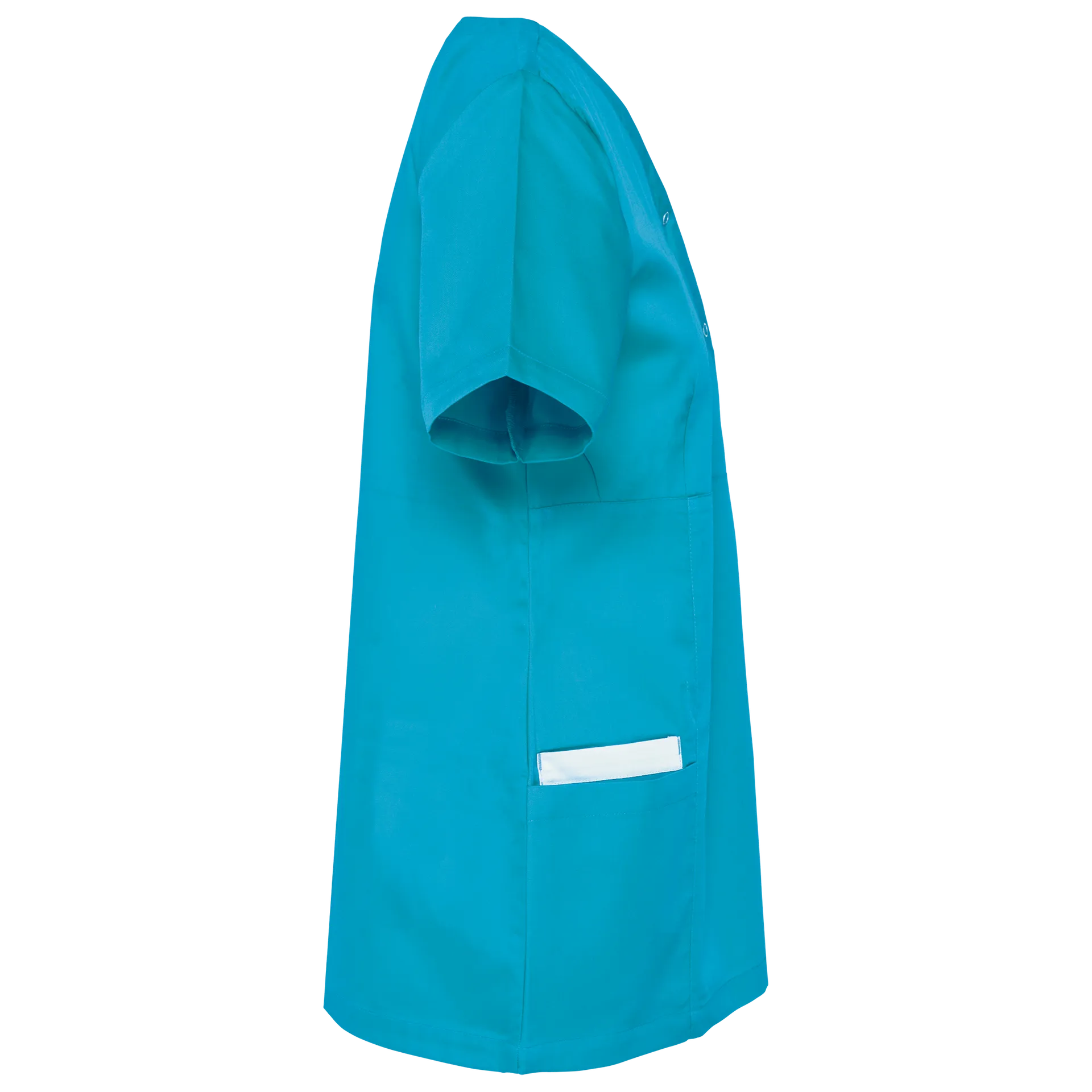 Damenkittel aus Baumwollpolyester mit Druckknöpfen