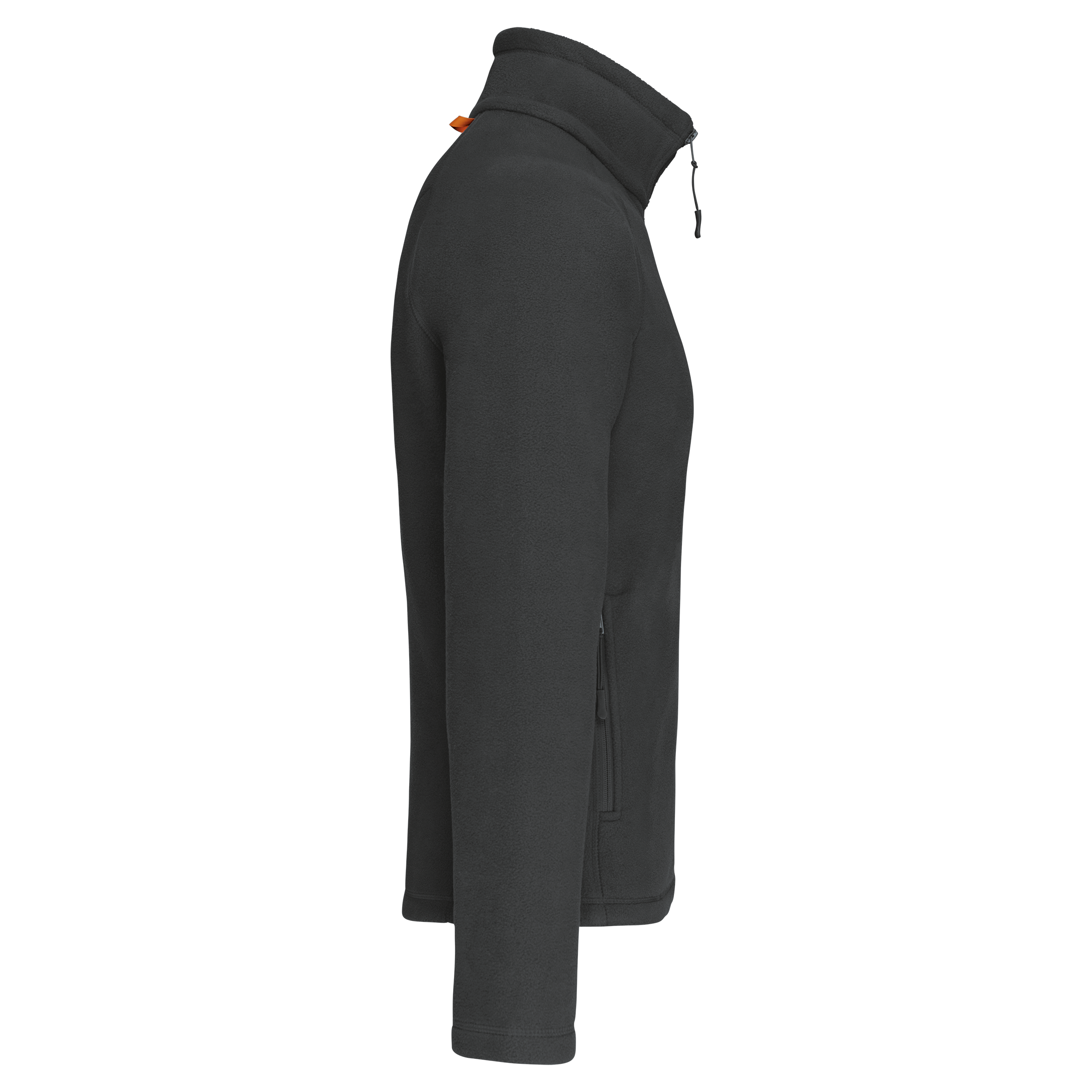 Mikrofleece-Jacke mit Reißverschluss Raglanärmel für Herren