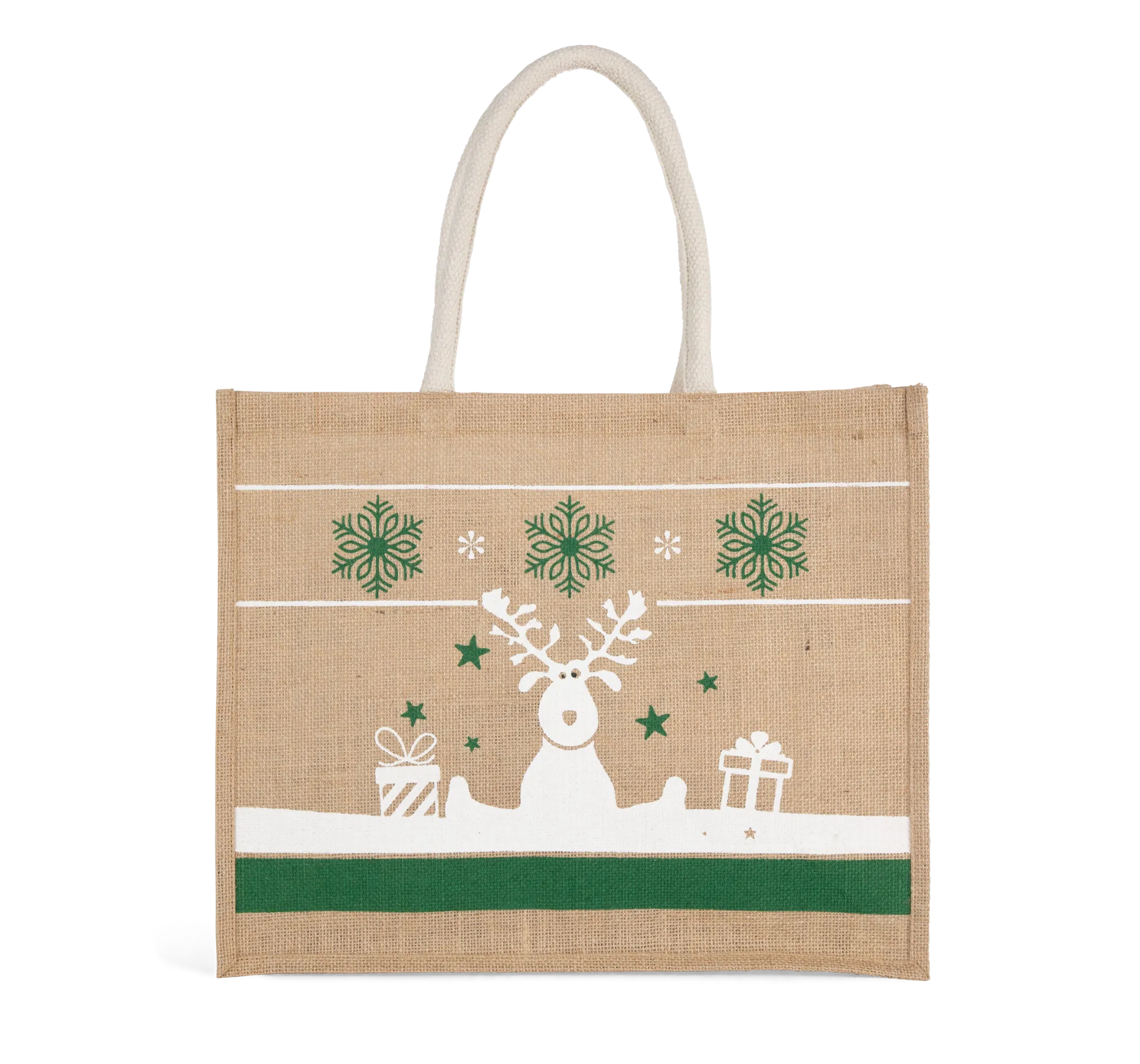 Einkaufstasche mit Weihnachtsmotiven