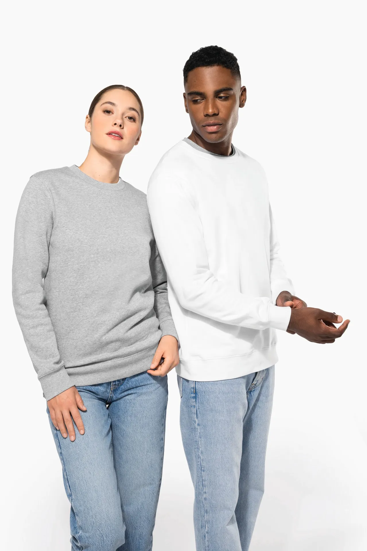 Unisex-Sweatshirt mit Rundhalsausschnitt 80/20