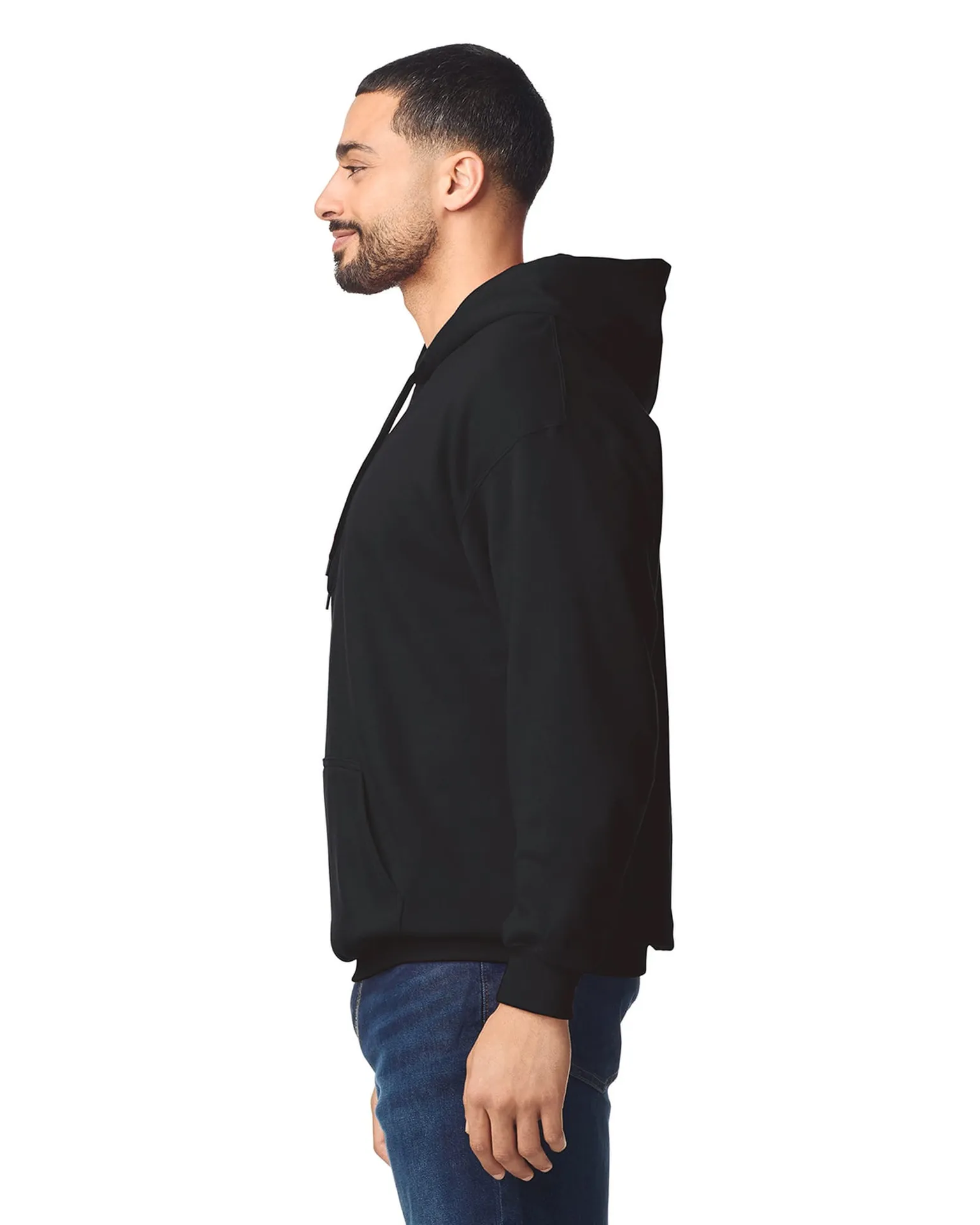 Kapuzensweatshirt mit Rundhalsausschnitt Midweight Softstyle