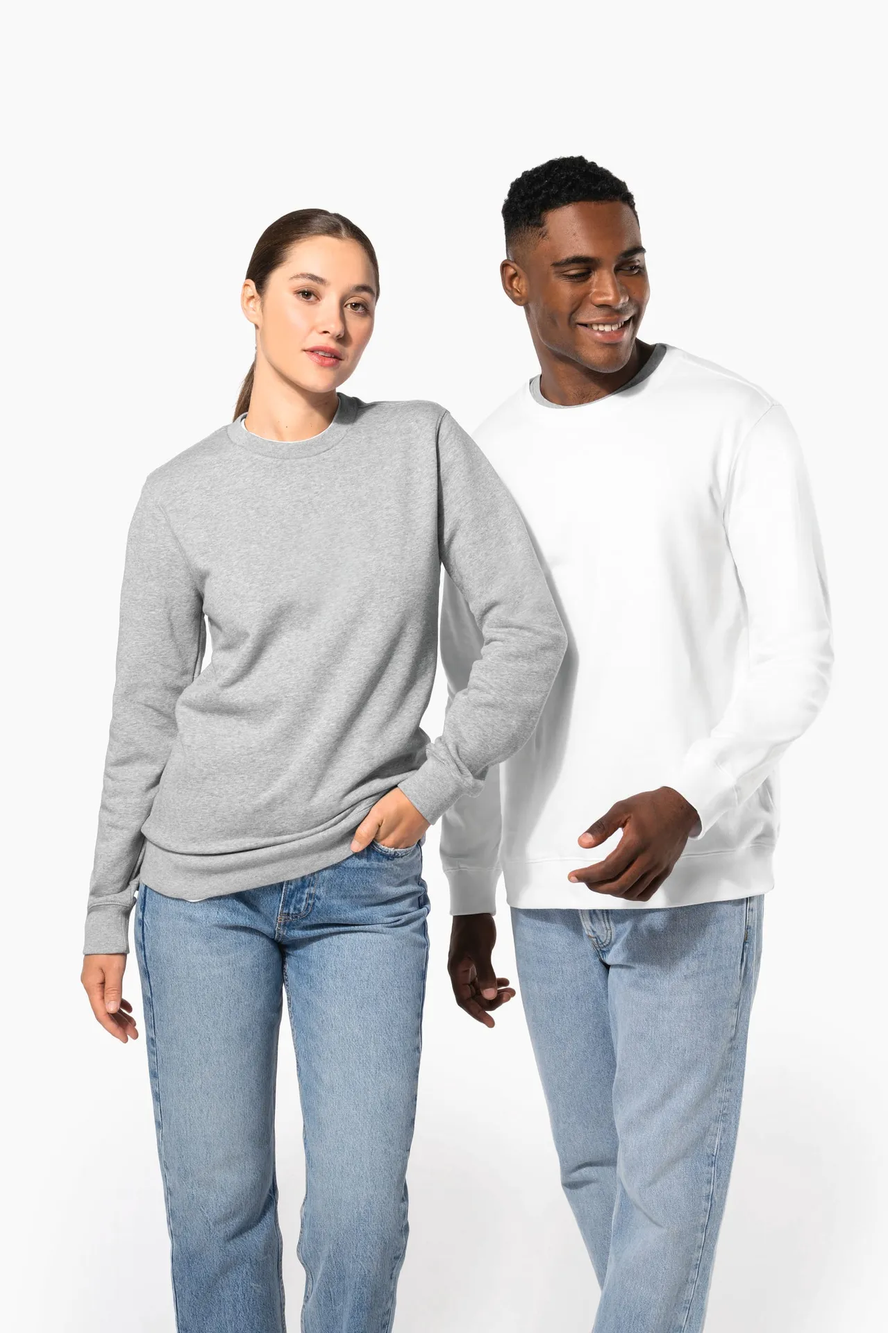 Unisex-Sweatshirt mit Rundhalsausschnitt 80/20