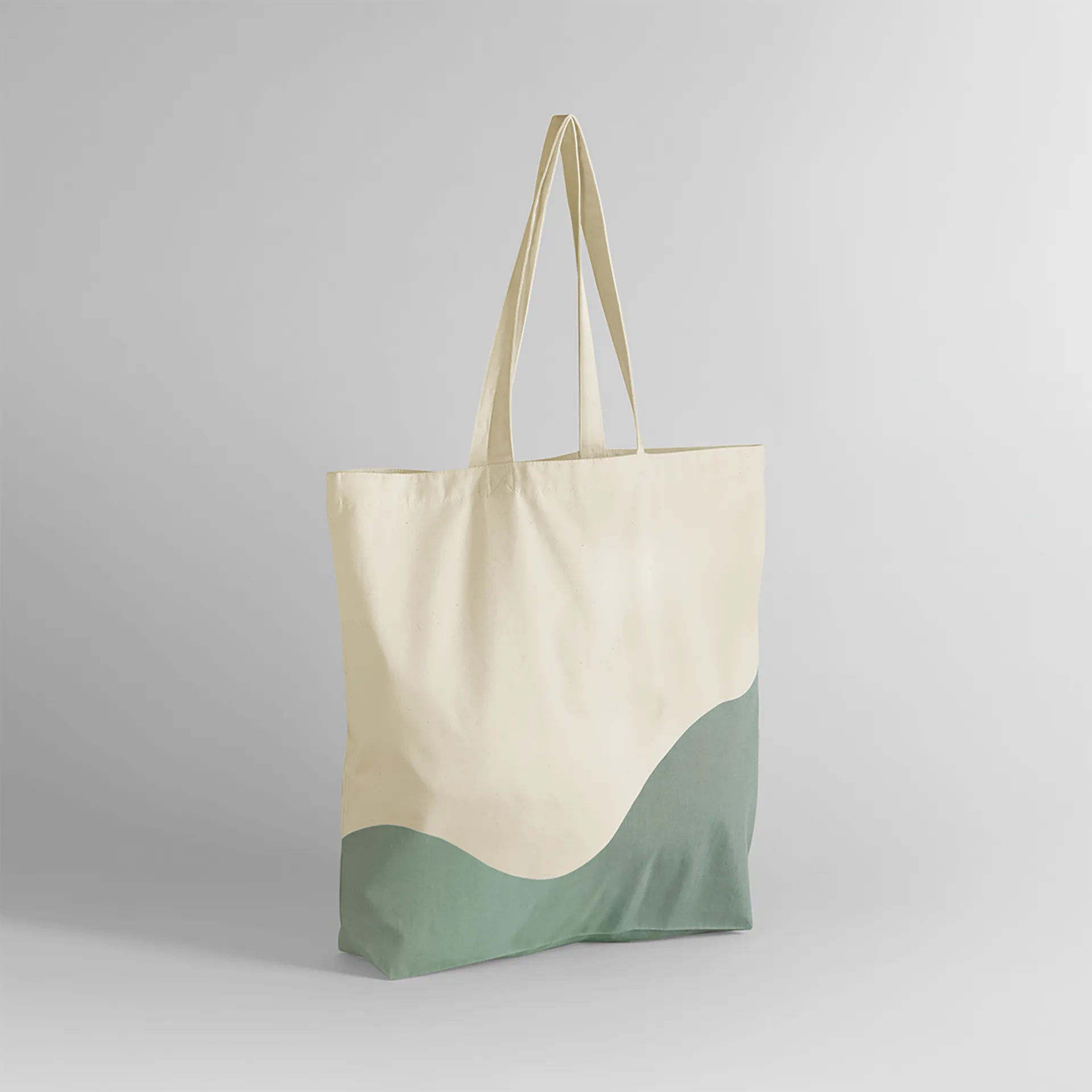 Bio-Beuteltasche mit Wirbel-Print