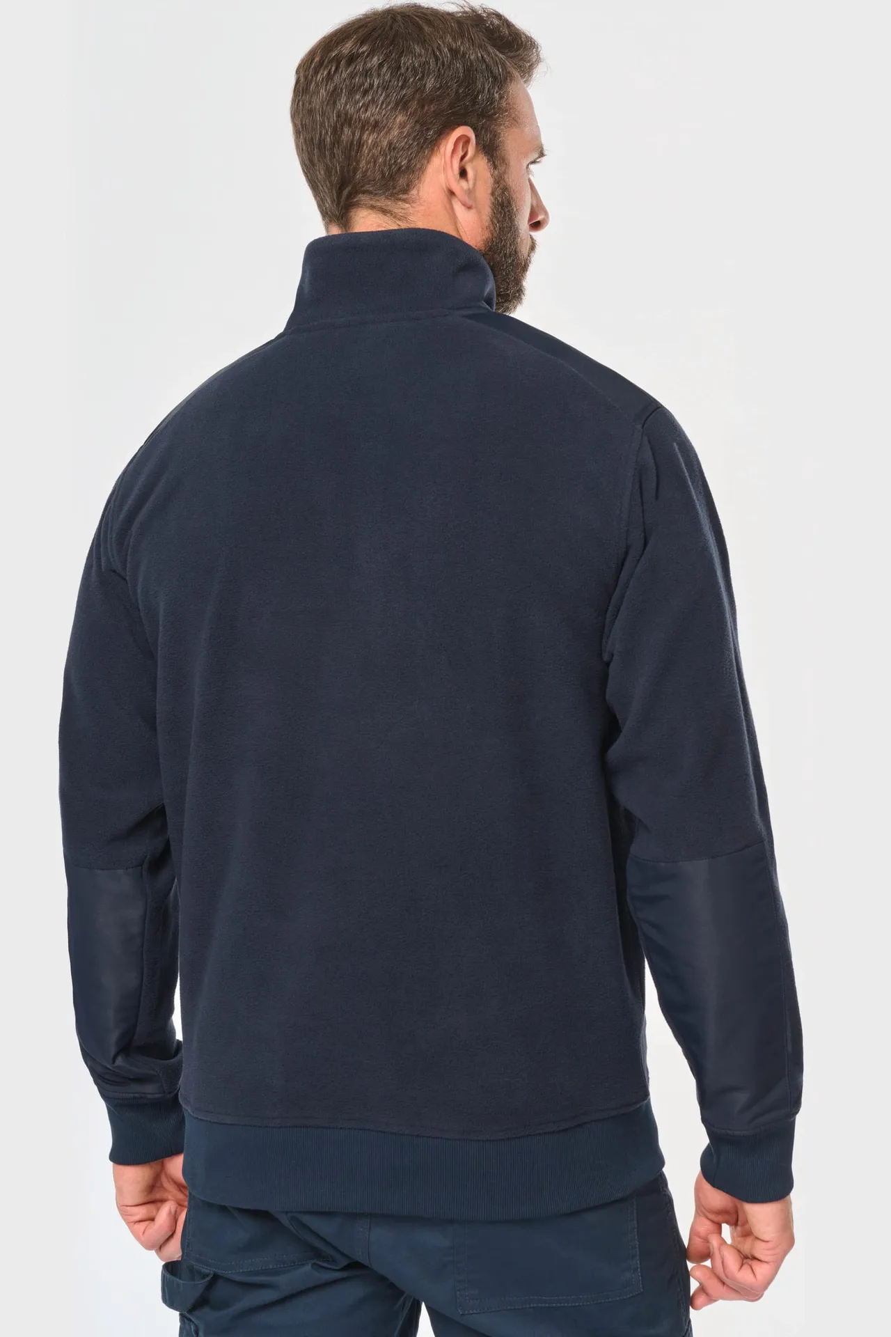 Umweltfreundlicher Fleecepullover mit Reißverschlusskragen, Unisex