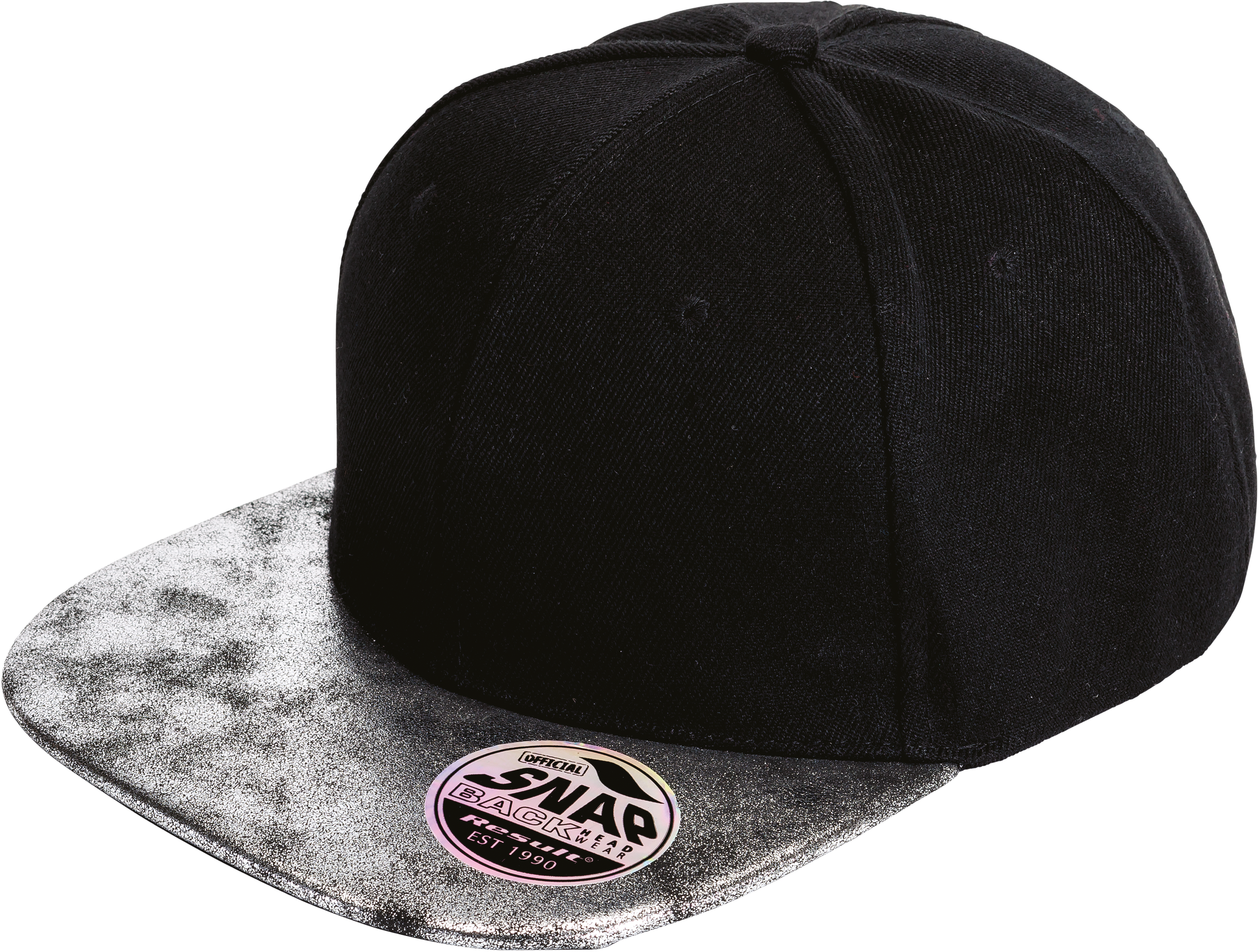 Bronx Glitter Flat Peak Snapback Cap