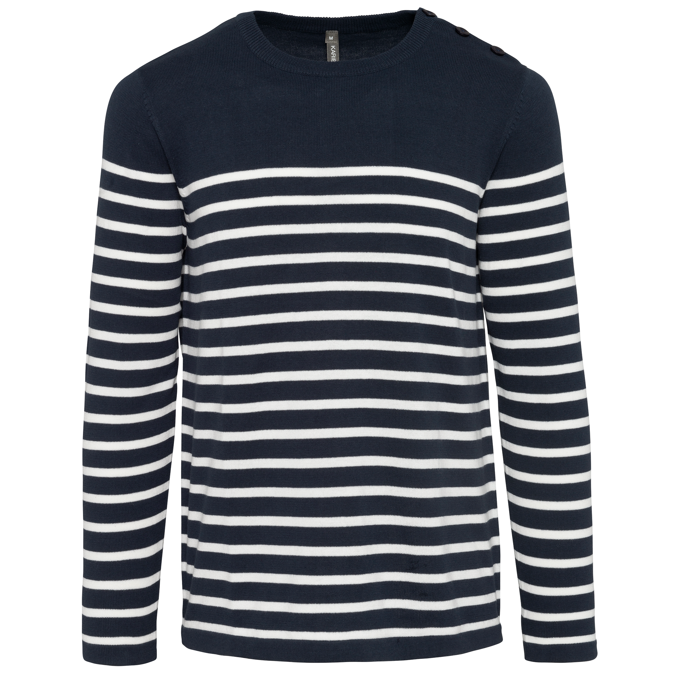 Herrenpullover im Marine-Stil