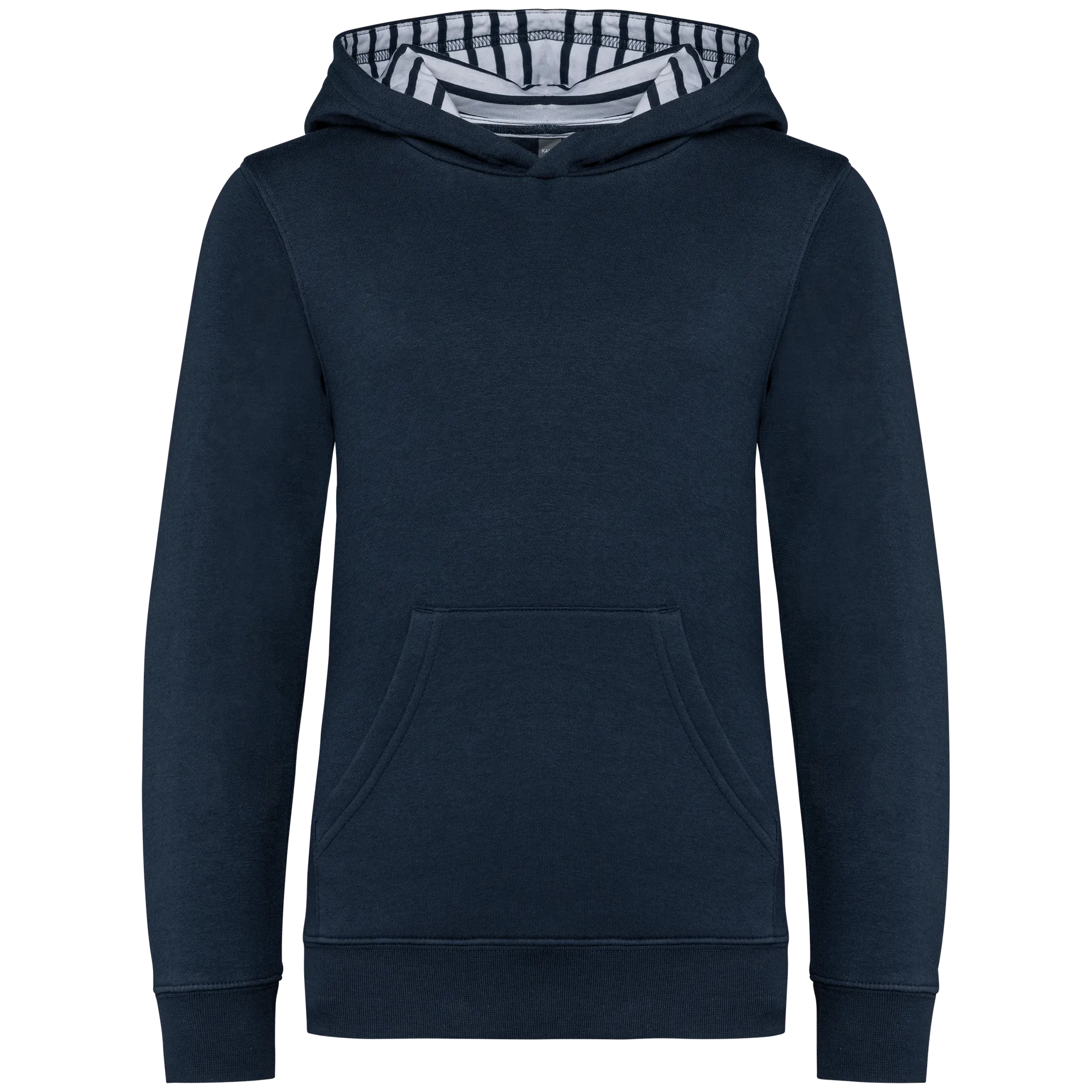 Kapuzensweatshirt mit kontrastfarbener Kapuze und Motiven für Kinder