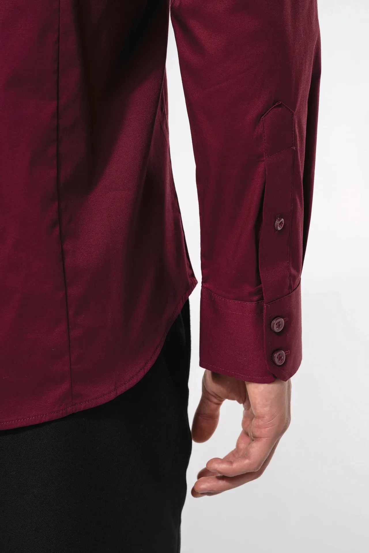 Herren Stretchhemd Langarm