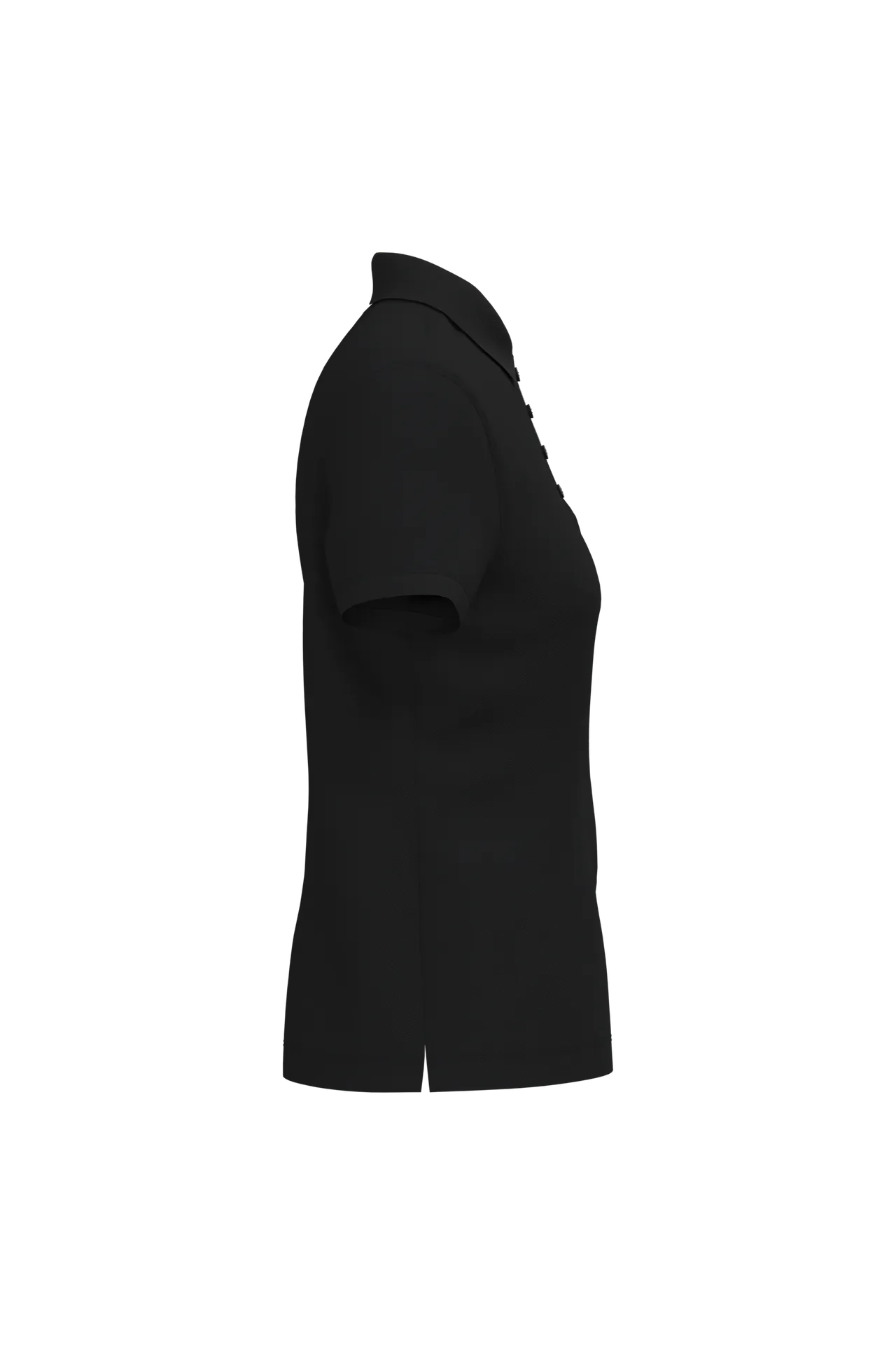 Dammen Kurzam Poloshirt aus Baumwollpiqué