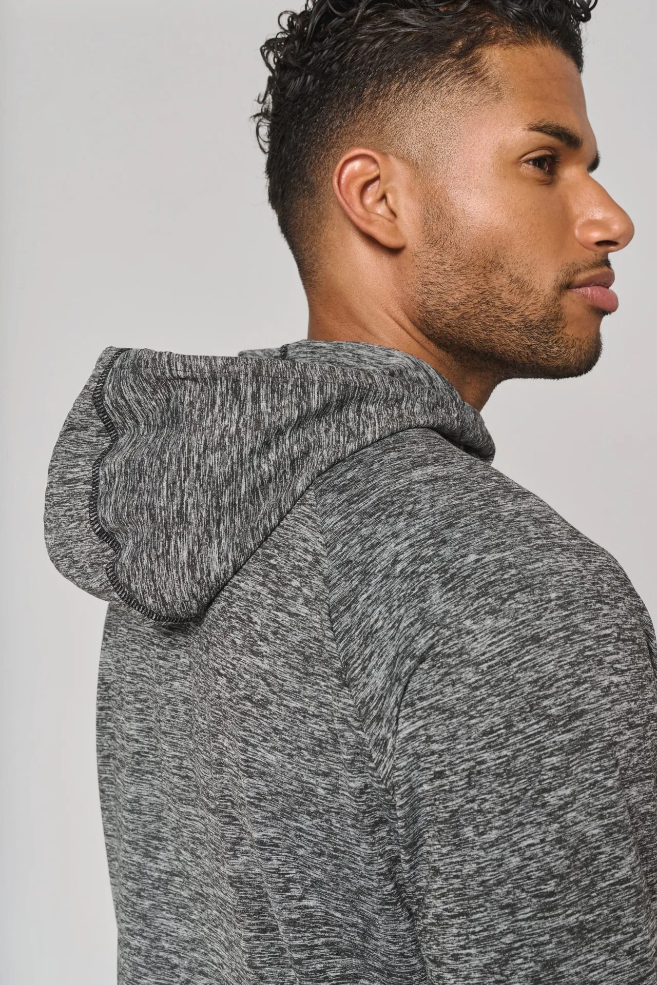 Kapuzen-Sweatshirt 1/4 Sport-Reißverschluss Unisex