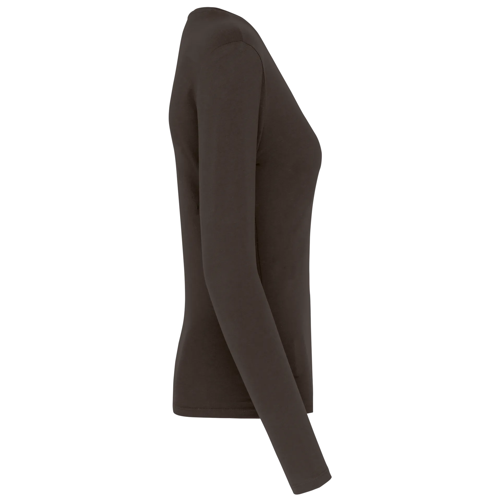 Damen-Langarmshirt mit V-Ausschnitt