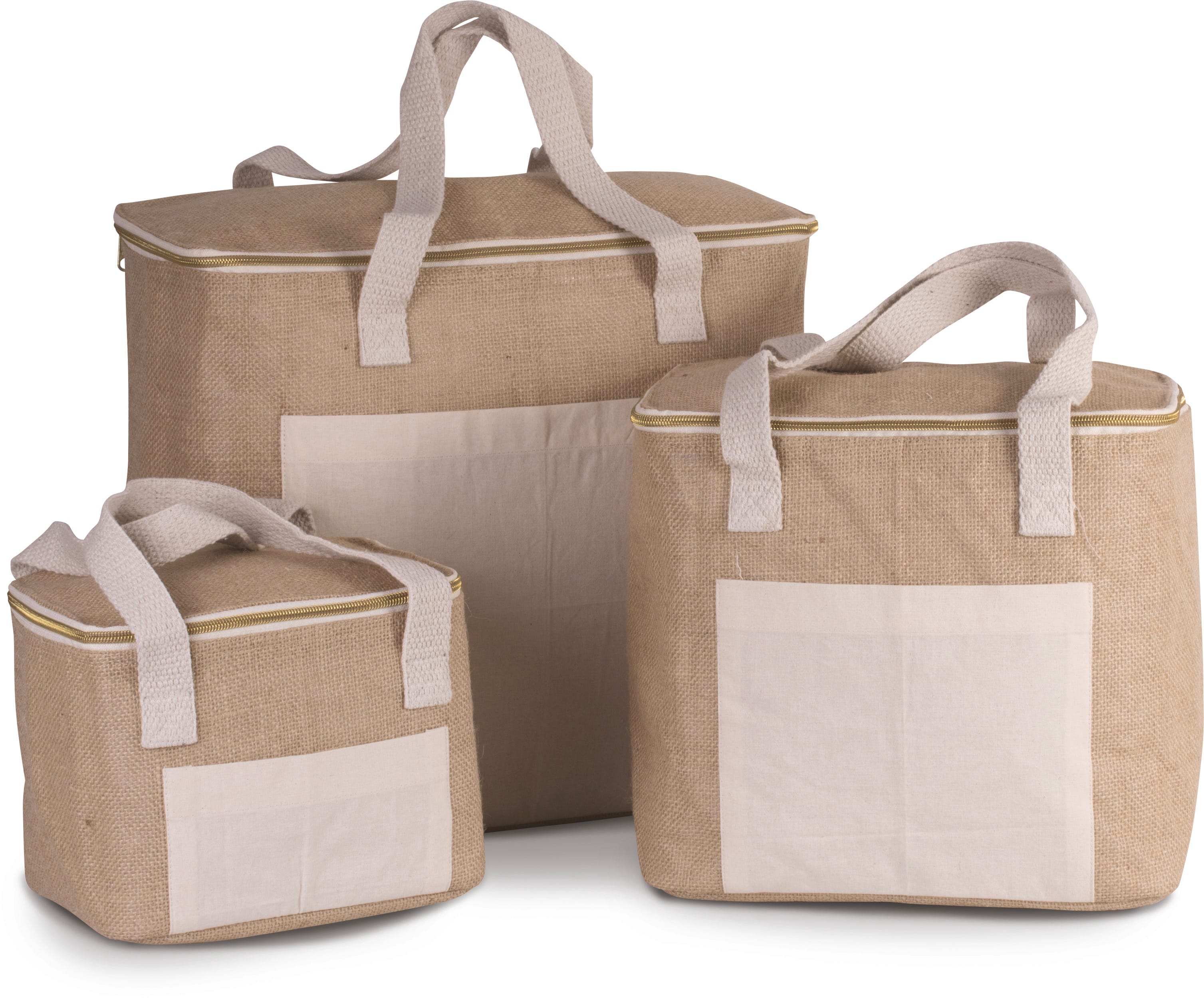 Große Kühltasche aus Jute