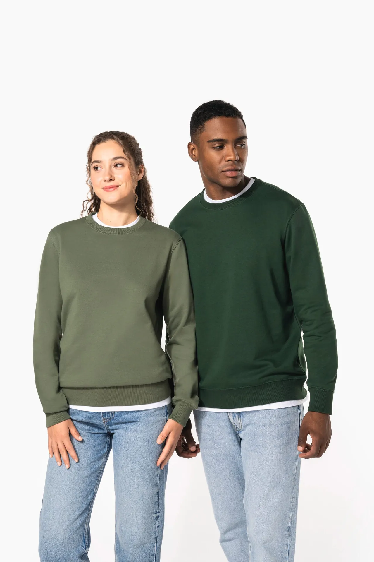 Recyceltes Unisex-Sweatshirt mit Rundhalsausschnitt
