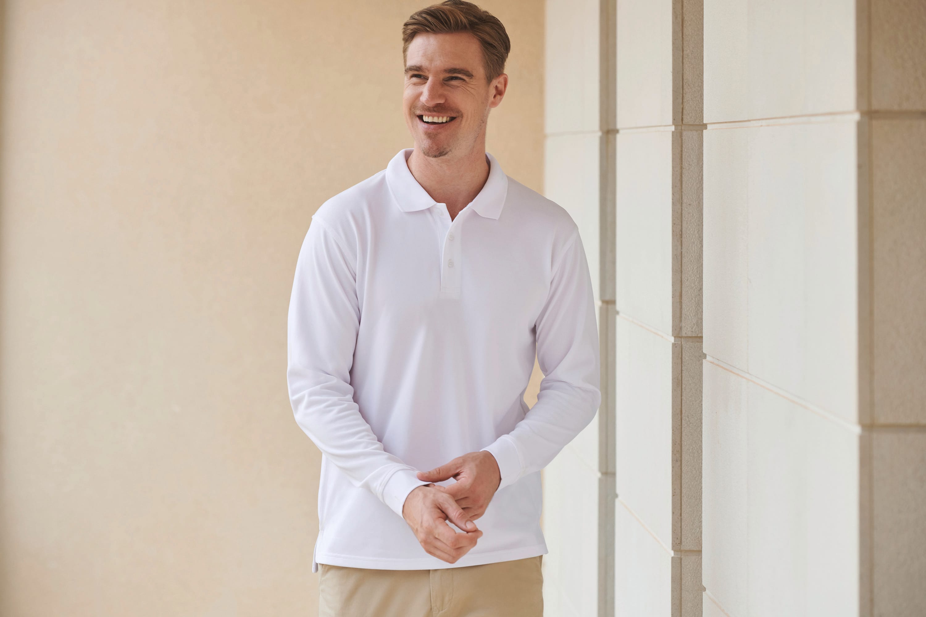 Unisex Coolplus® Long-Sleeved Polo Shirt