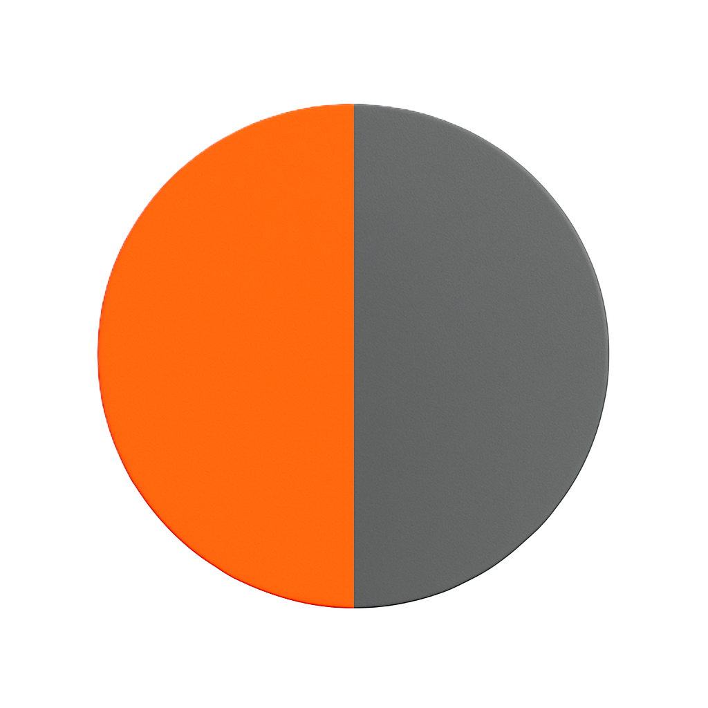 leuchtorange/grau