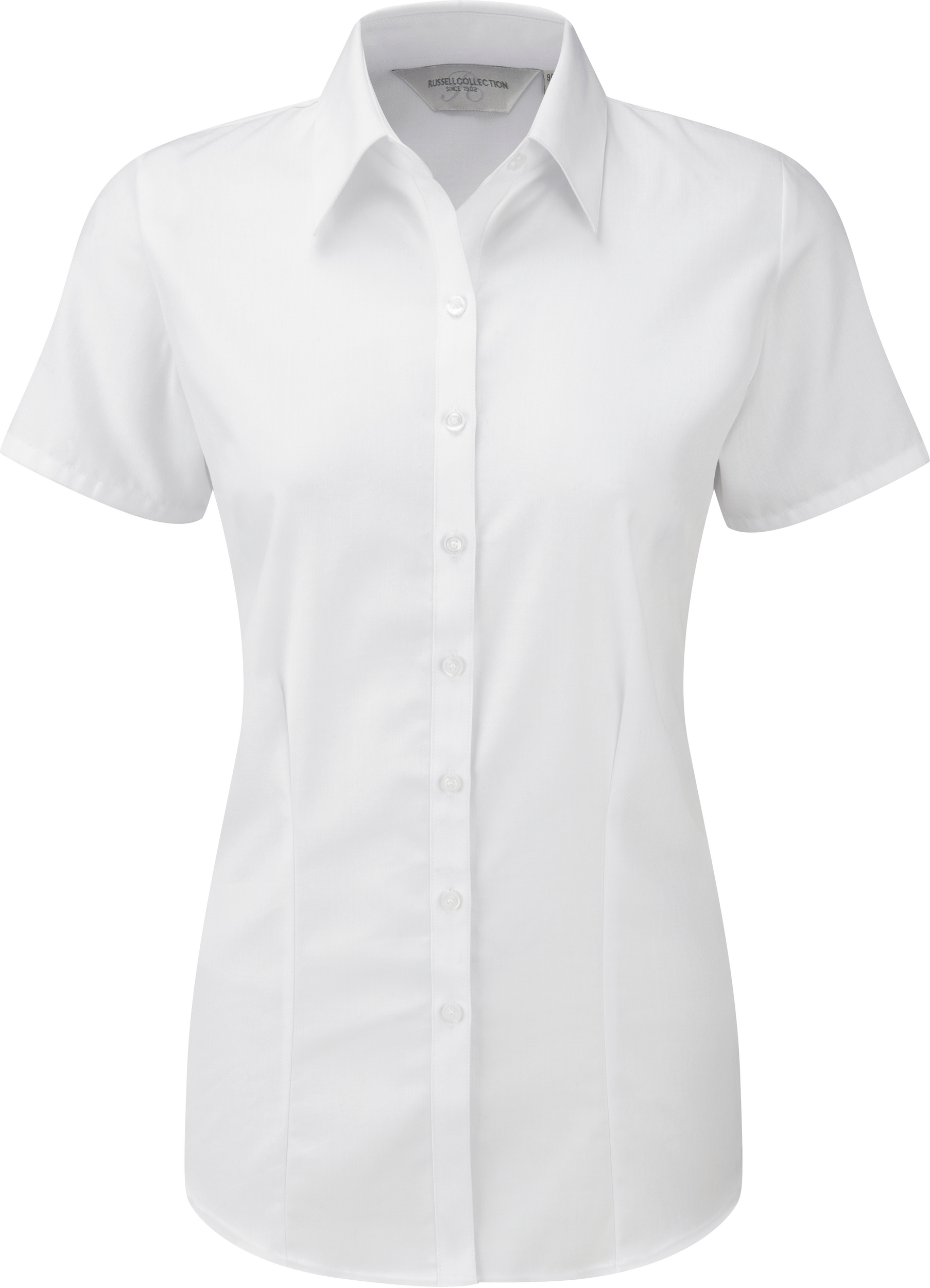 Ladies Short Sleeve Herringbone Shirt