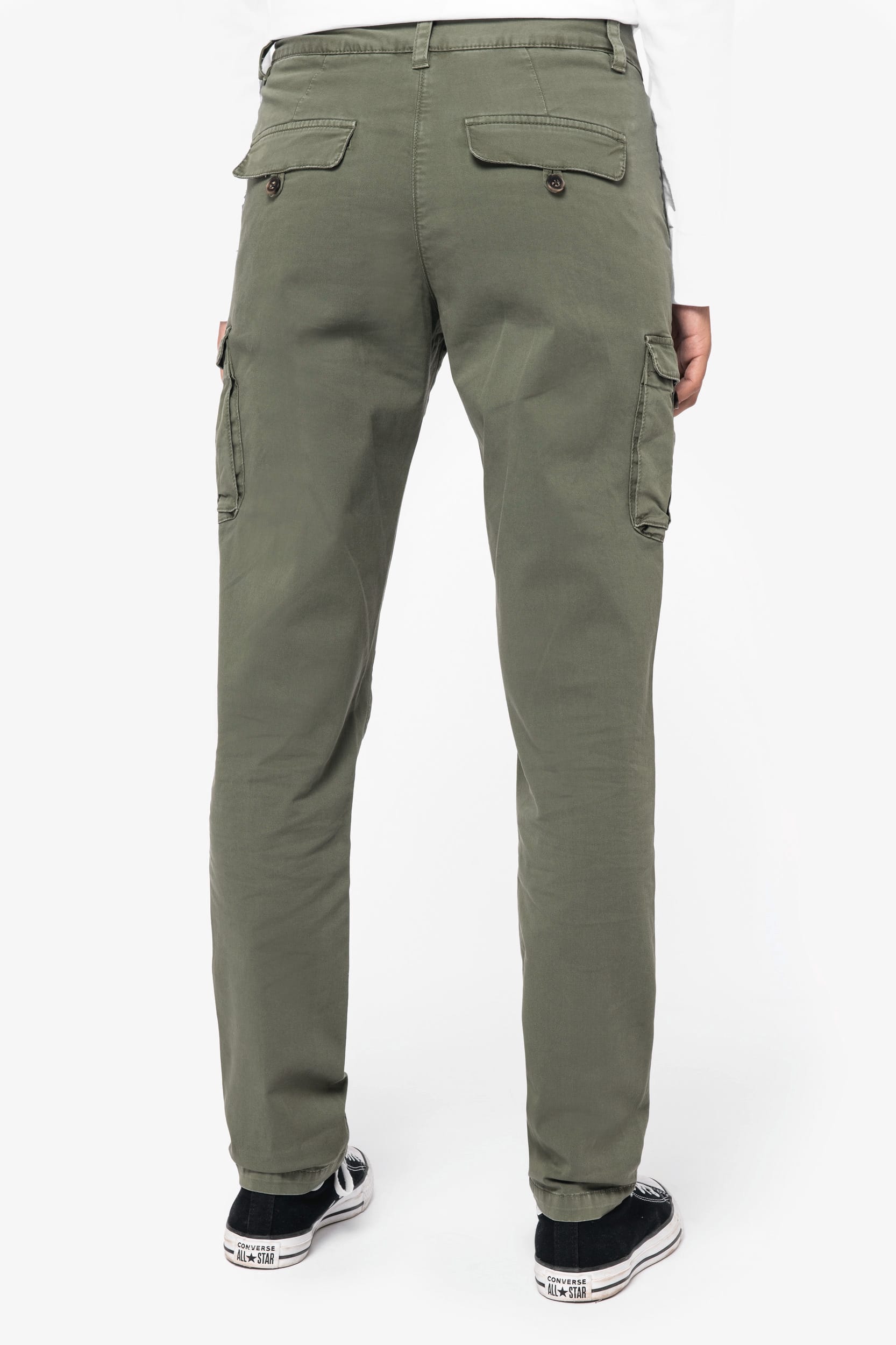 Umweltfreundliche ausgewaschene Cargohose für Damen