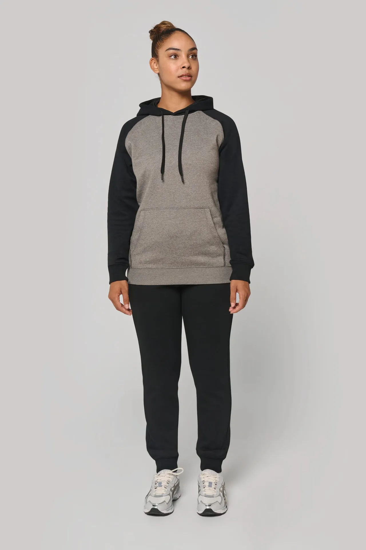 Zweifarbiges Kapuzensweatshirt für Erwachsene