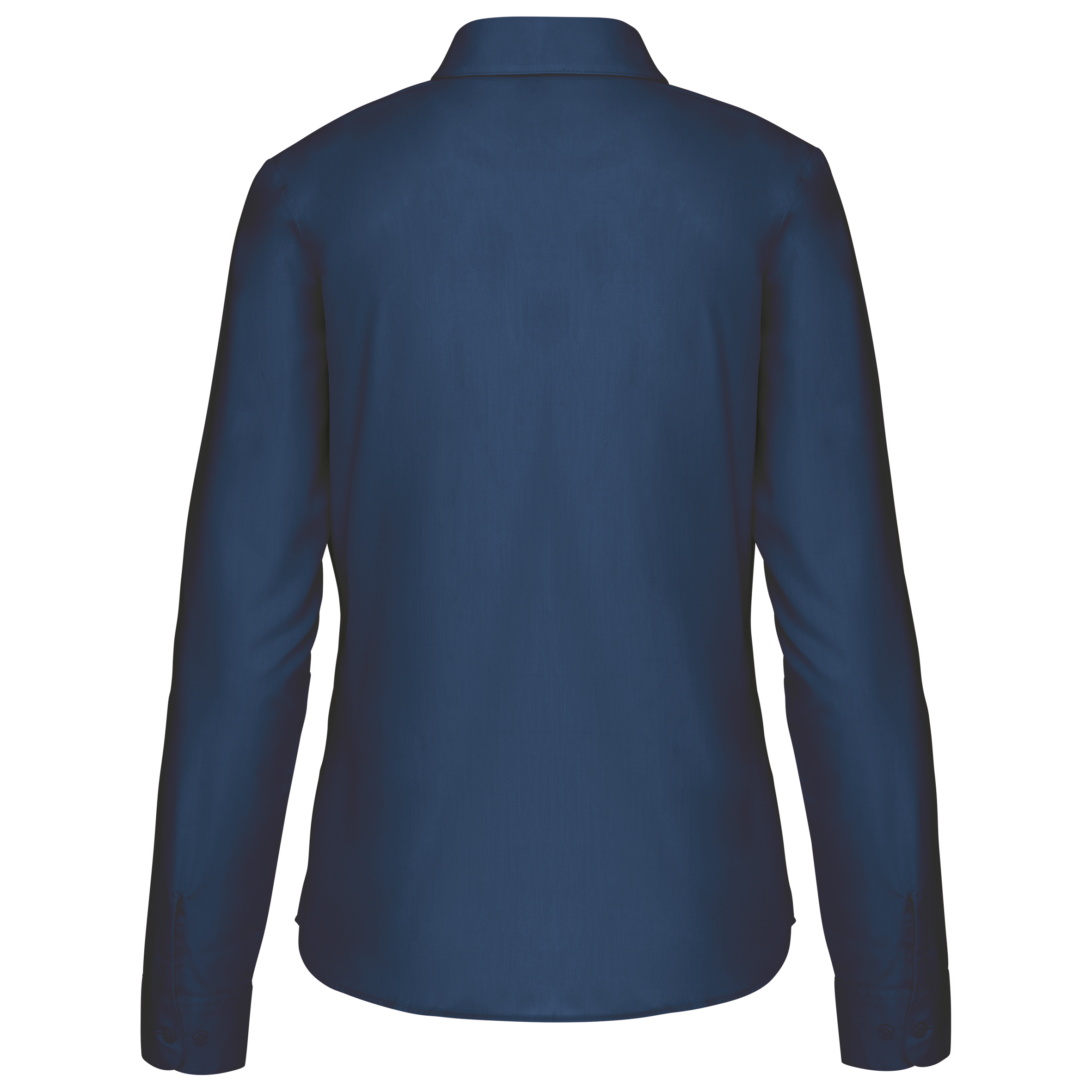 Popeline-Hemd Baumwollpolyester pflegeleicht für Damen