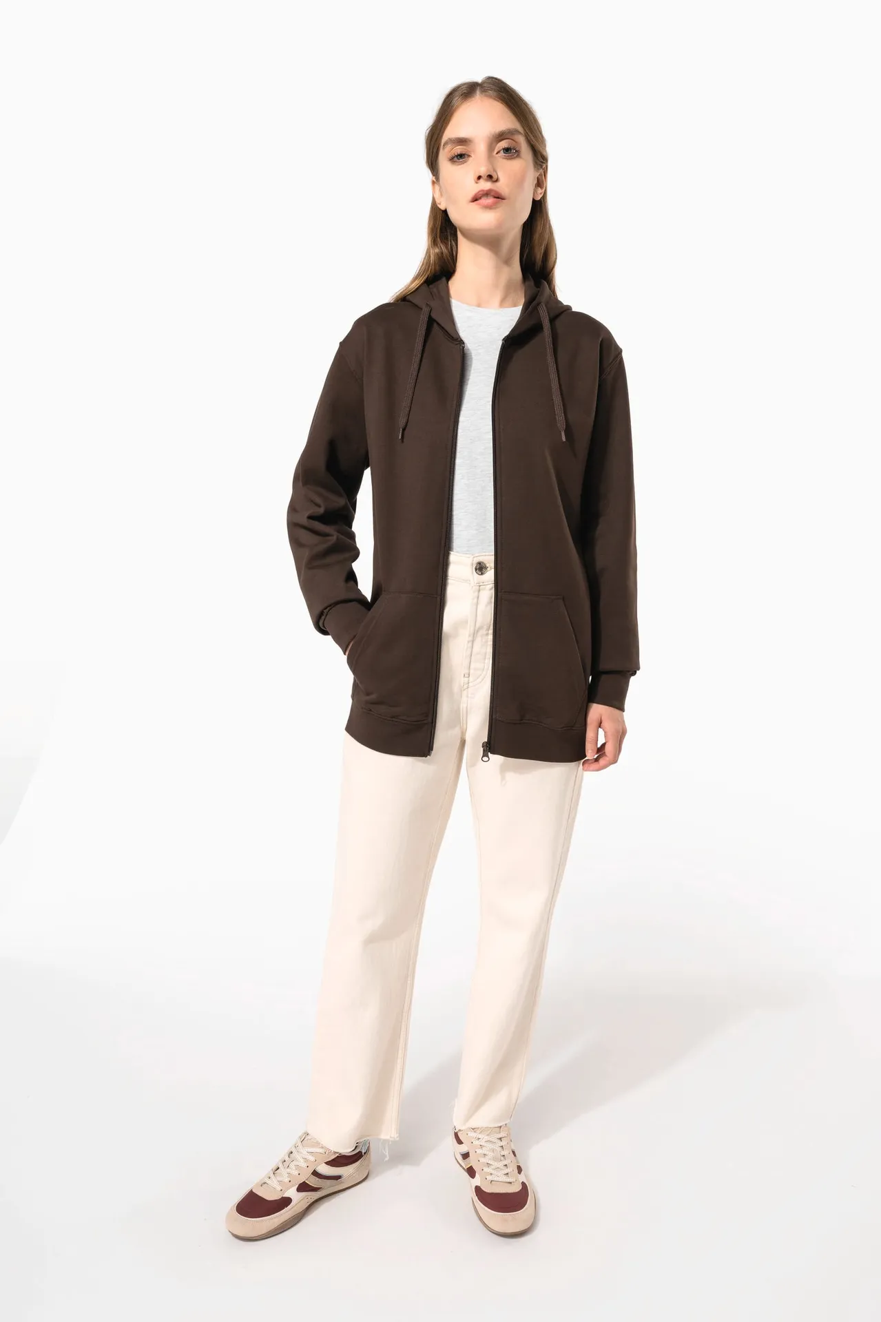 Kapuzen-sweatshirt mit Reißverschluss