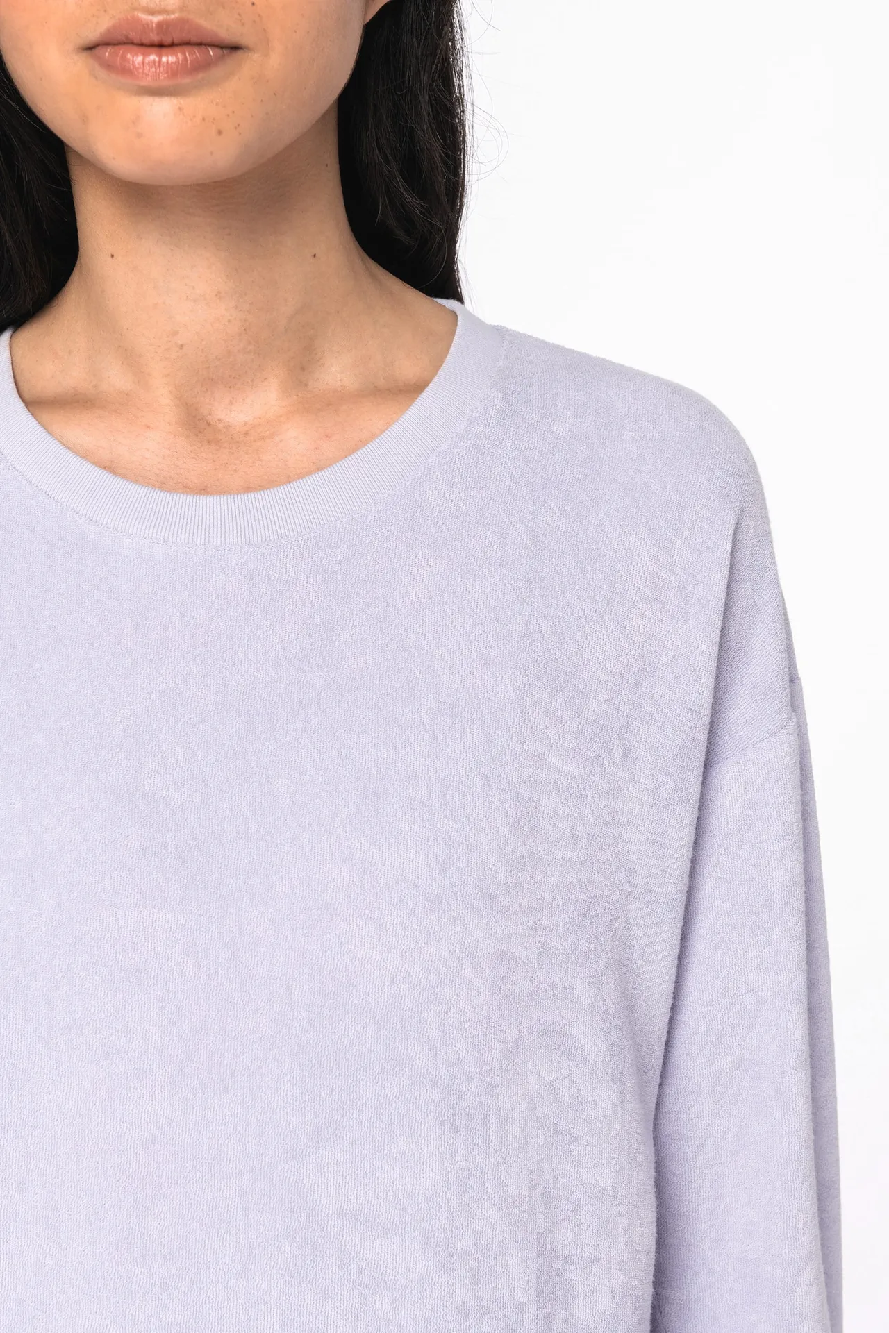 Umweltfreundliches Damen-Sweatshirt aus Frottee