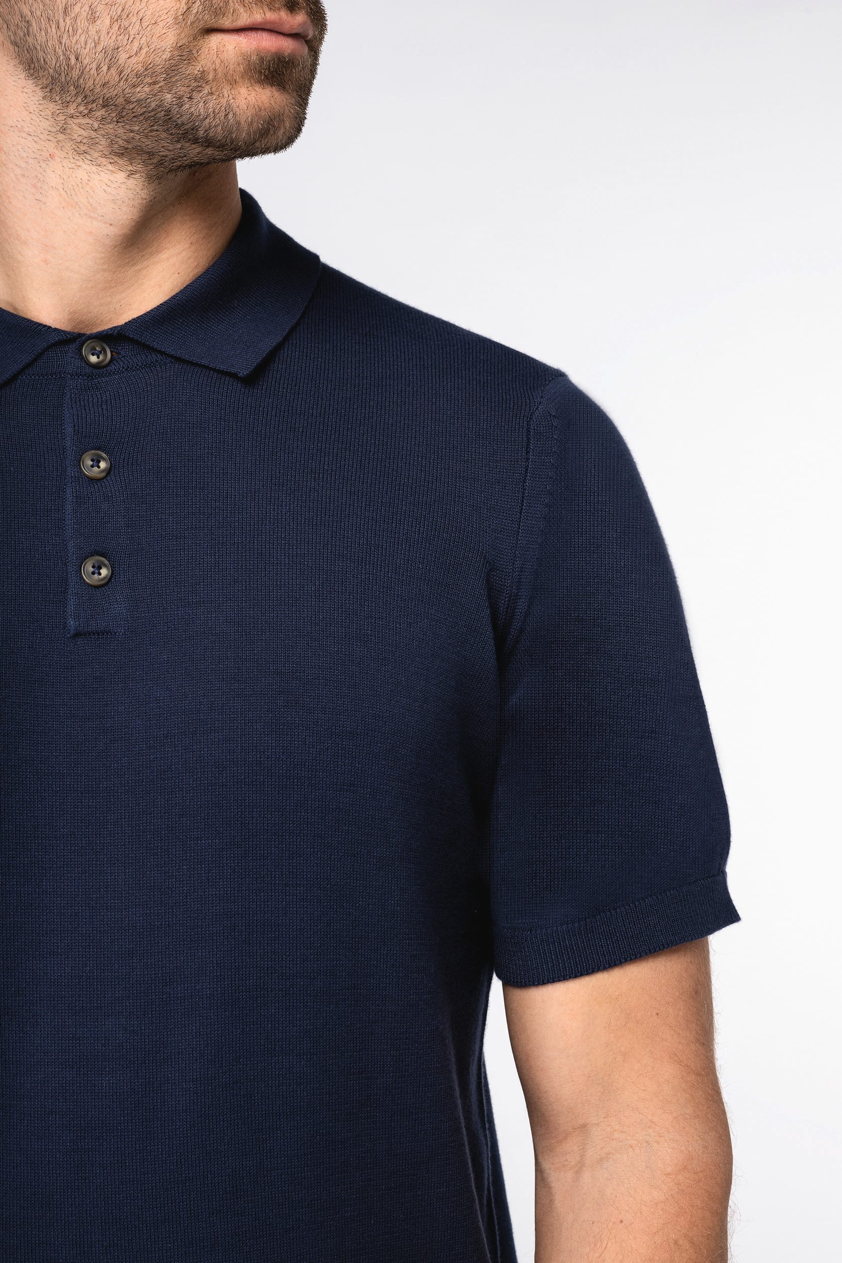 Umweltfreundliches Herren-Polohemd aus Strick