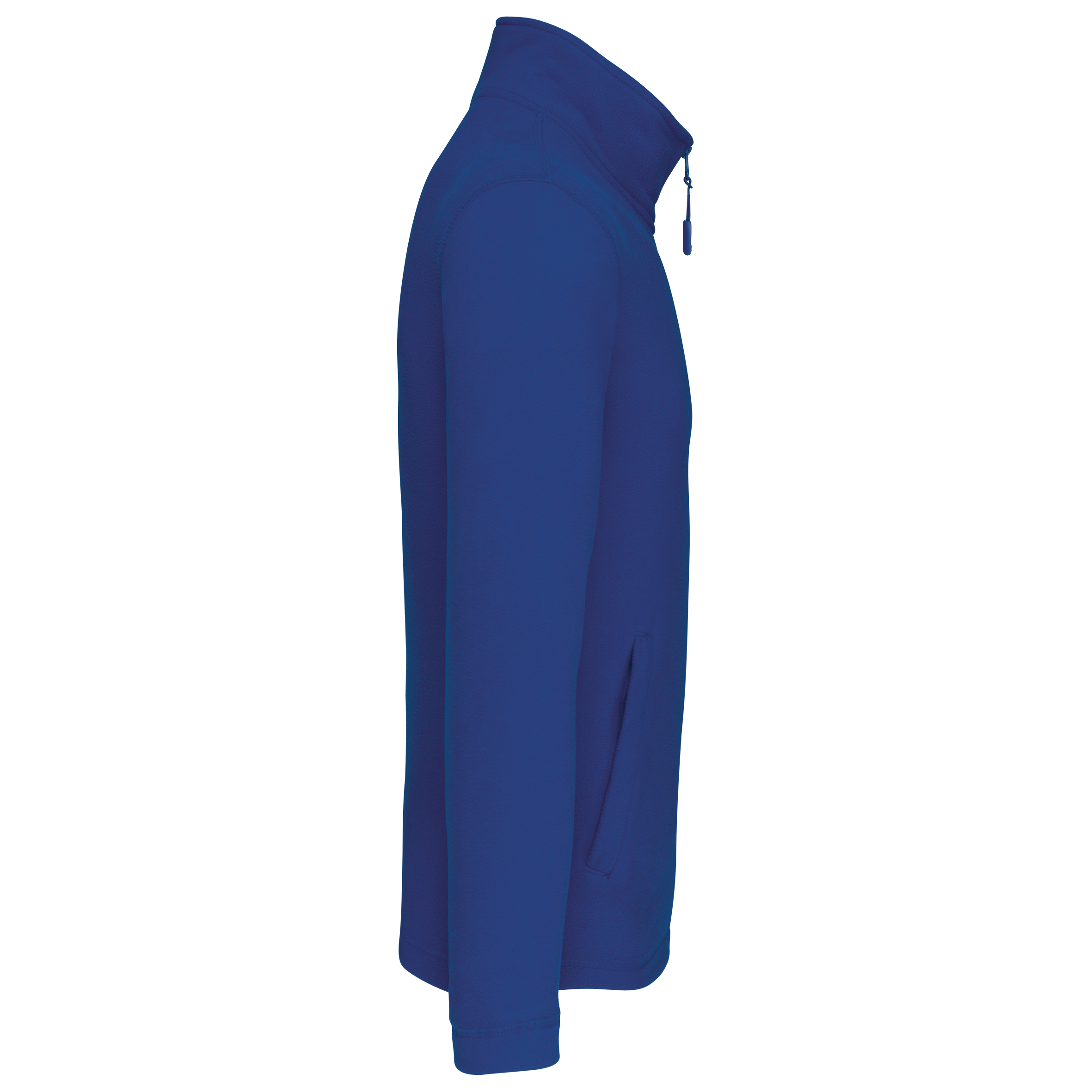 Mikrofleece-Jacke durchgehender Reißverschluss