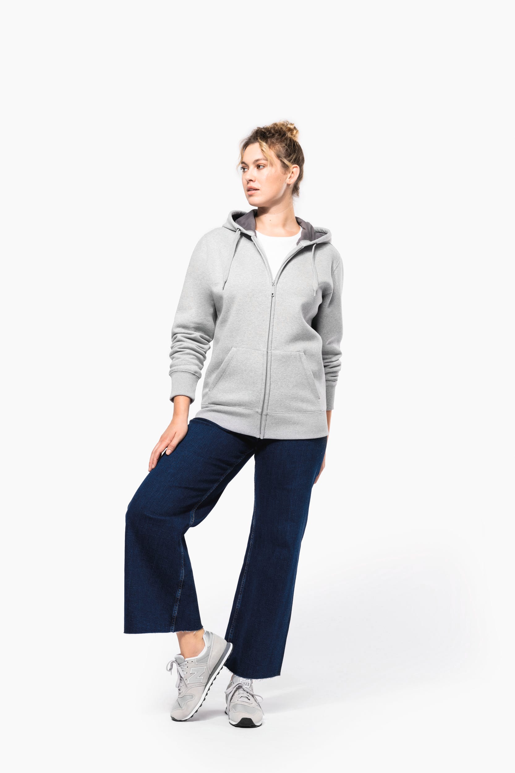 Kapuzensweatshirt mit Reißverschluss