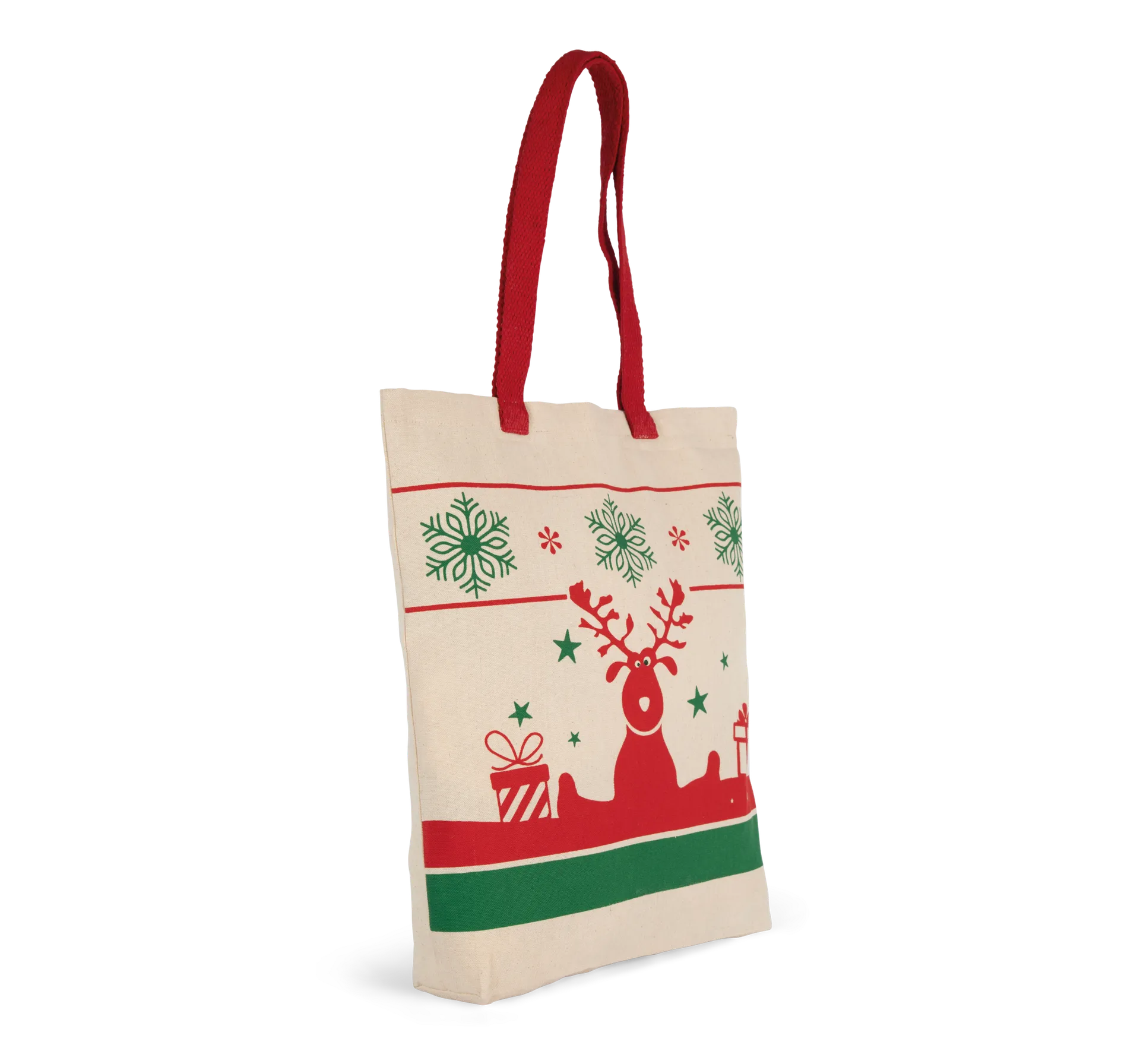 Einkaufstasche mit Weihnachtsmotiven