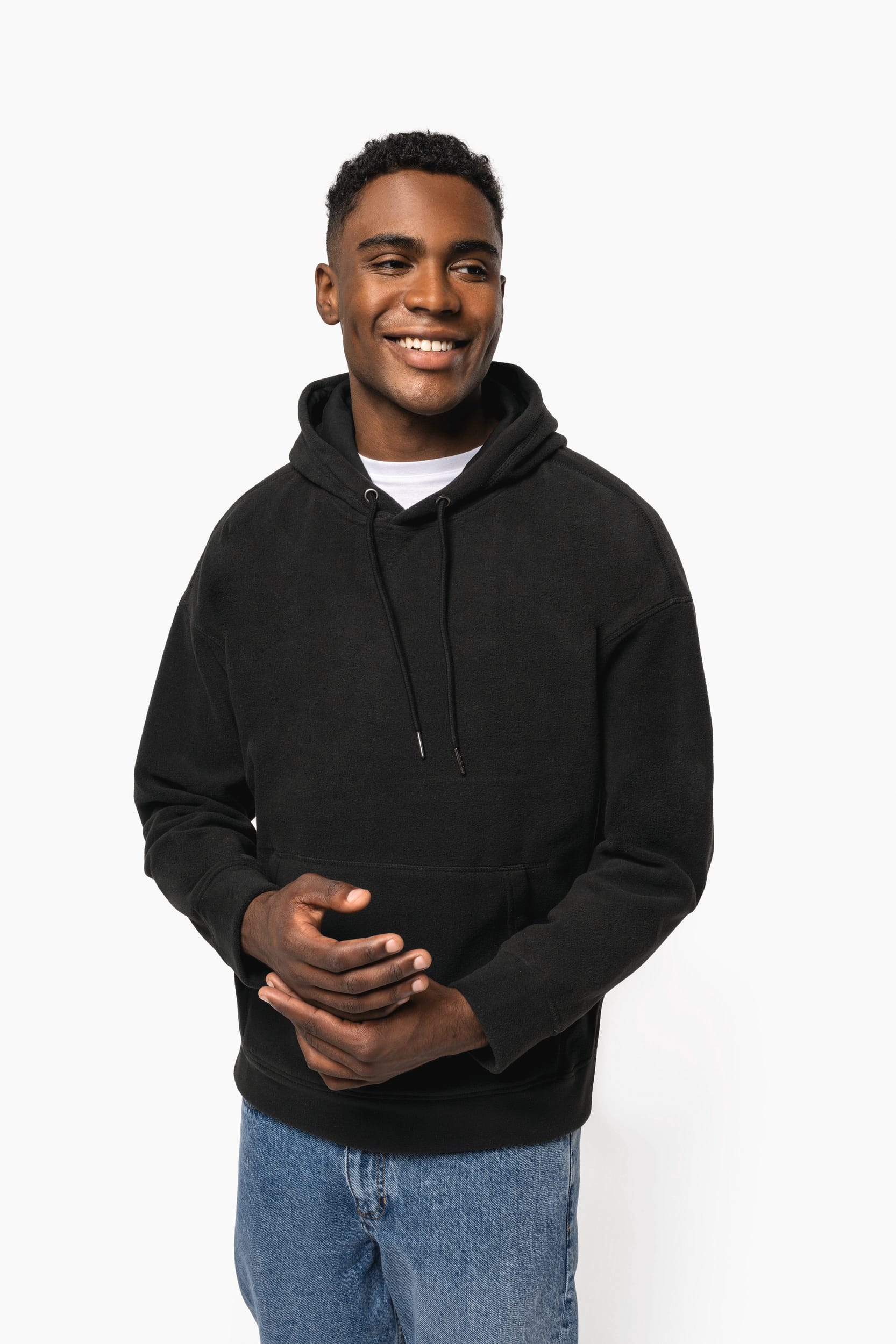 Oversize-Unisex-Kapuzensweatshirt aus recyceltem Fleece