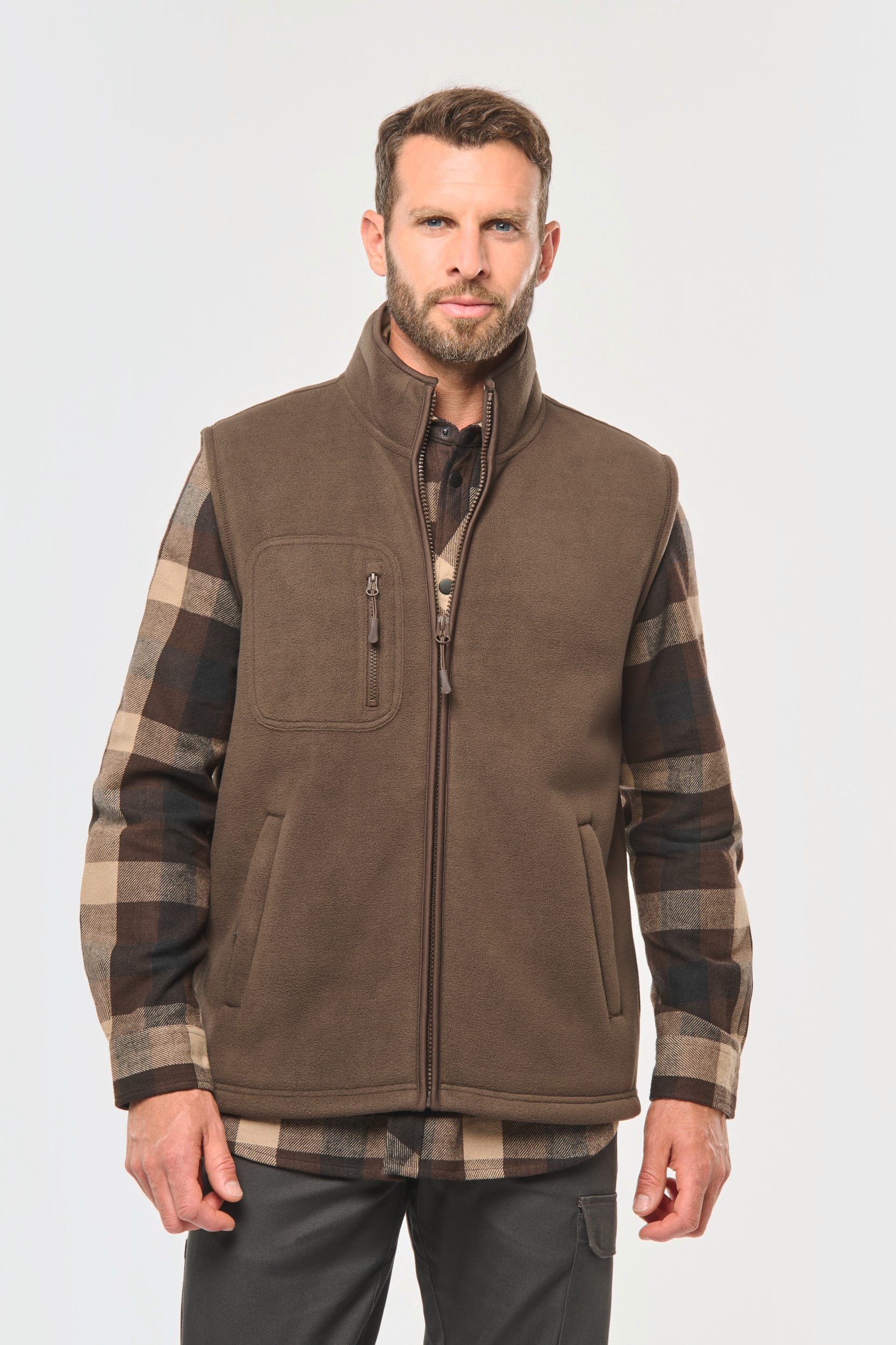 Bodywärmer aus Fleece mit Sherpa-Innenseite, Unisex Bodywärmer aus Fleece mit Sherpa-Innenseite, Unisex